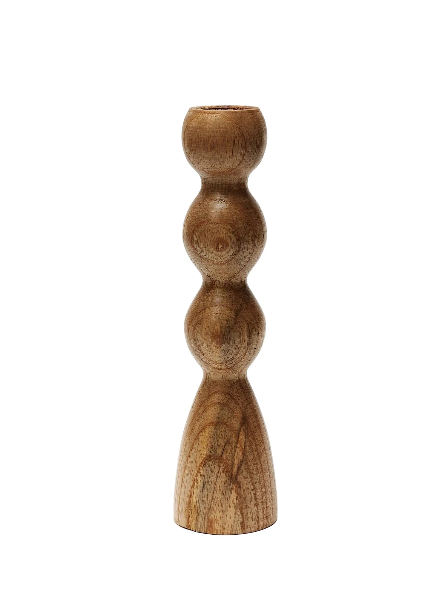 Wooden candlestick