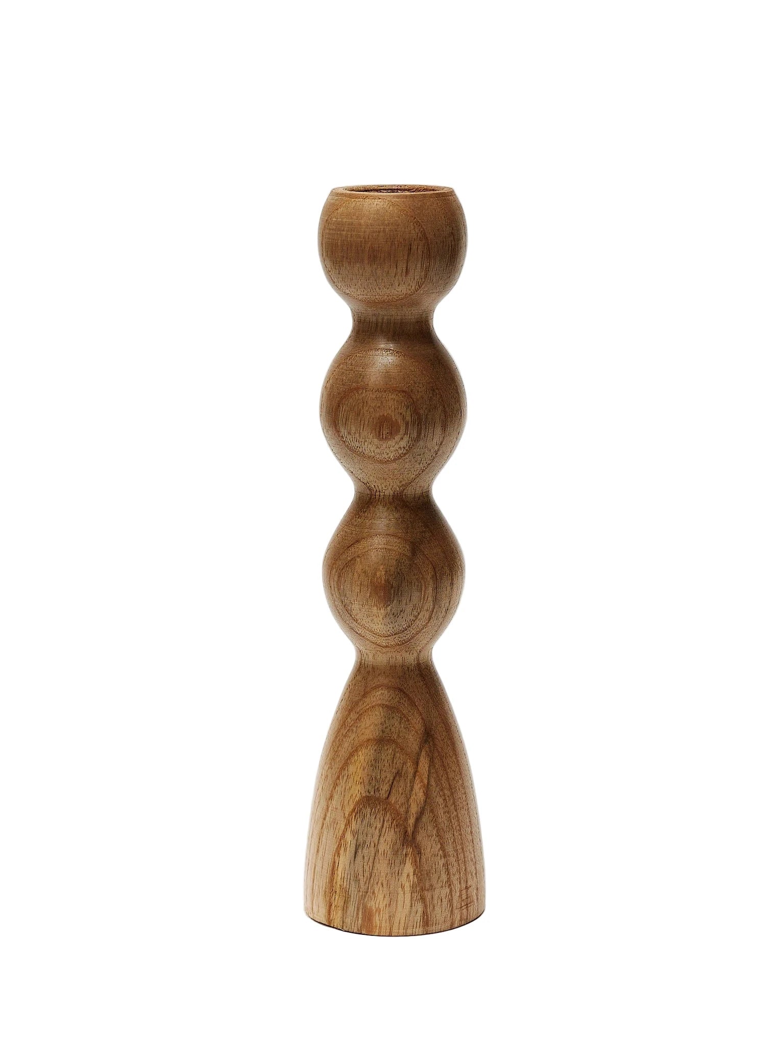 Wooden candlestick