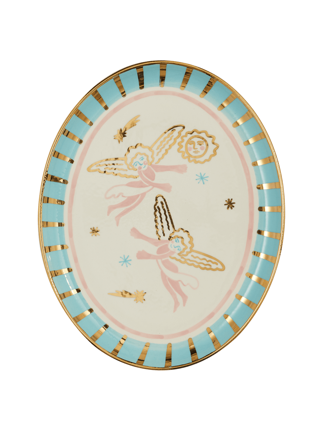 Angels oval plate