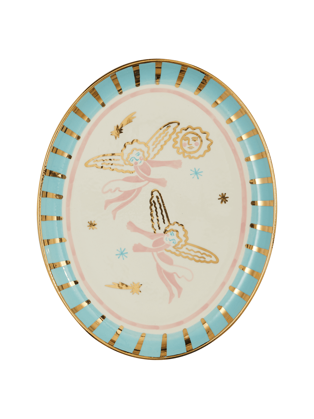 Angels oval plate