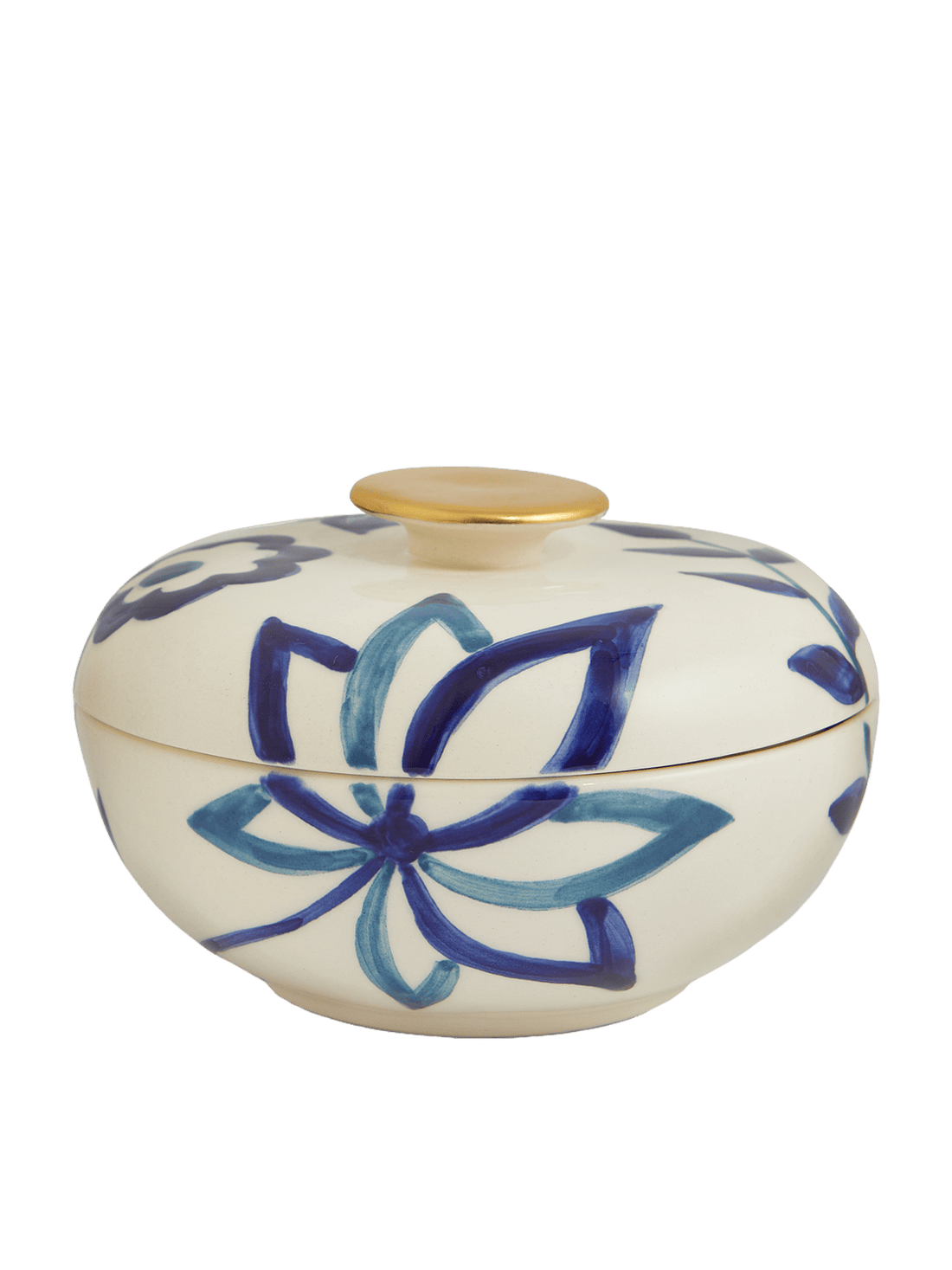 Indigo sugar bowl