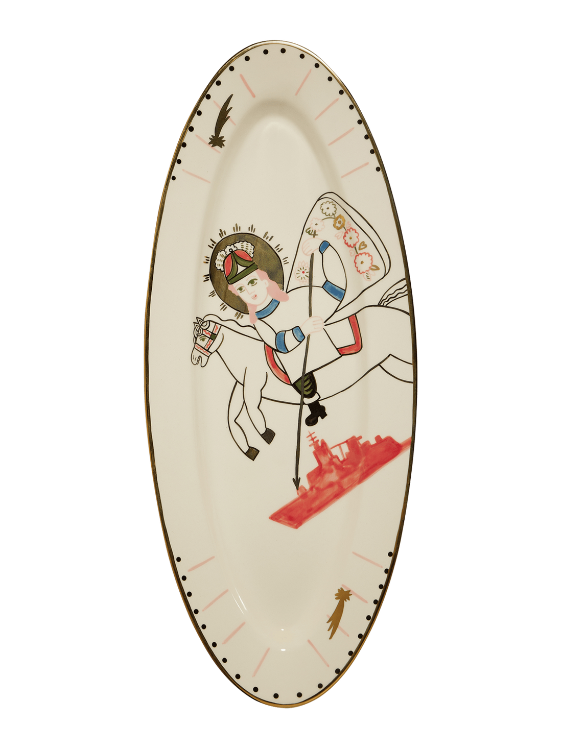 St. George oválný talíř