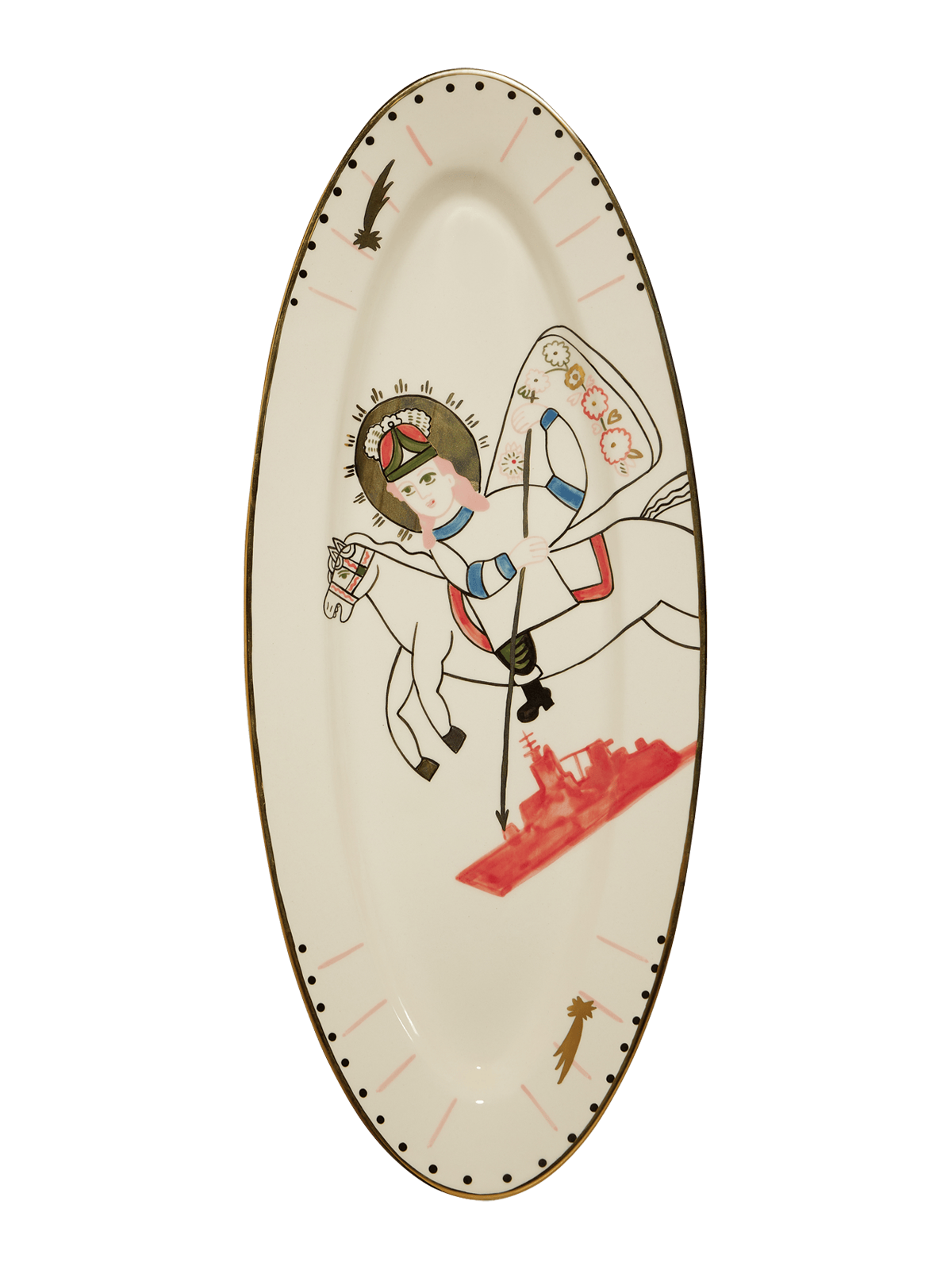 St. George oval plate