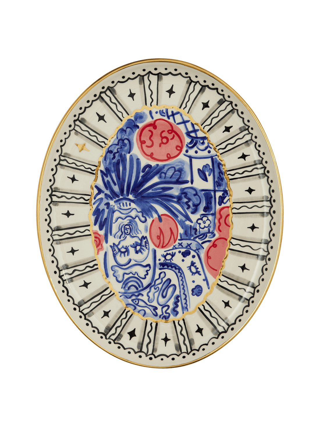 Still Life oval plate