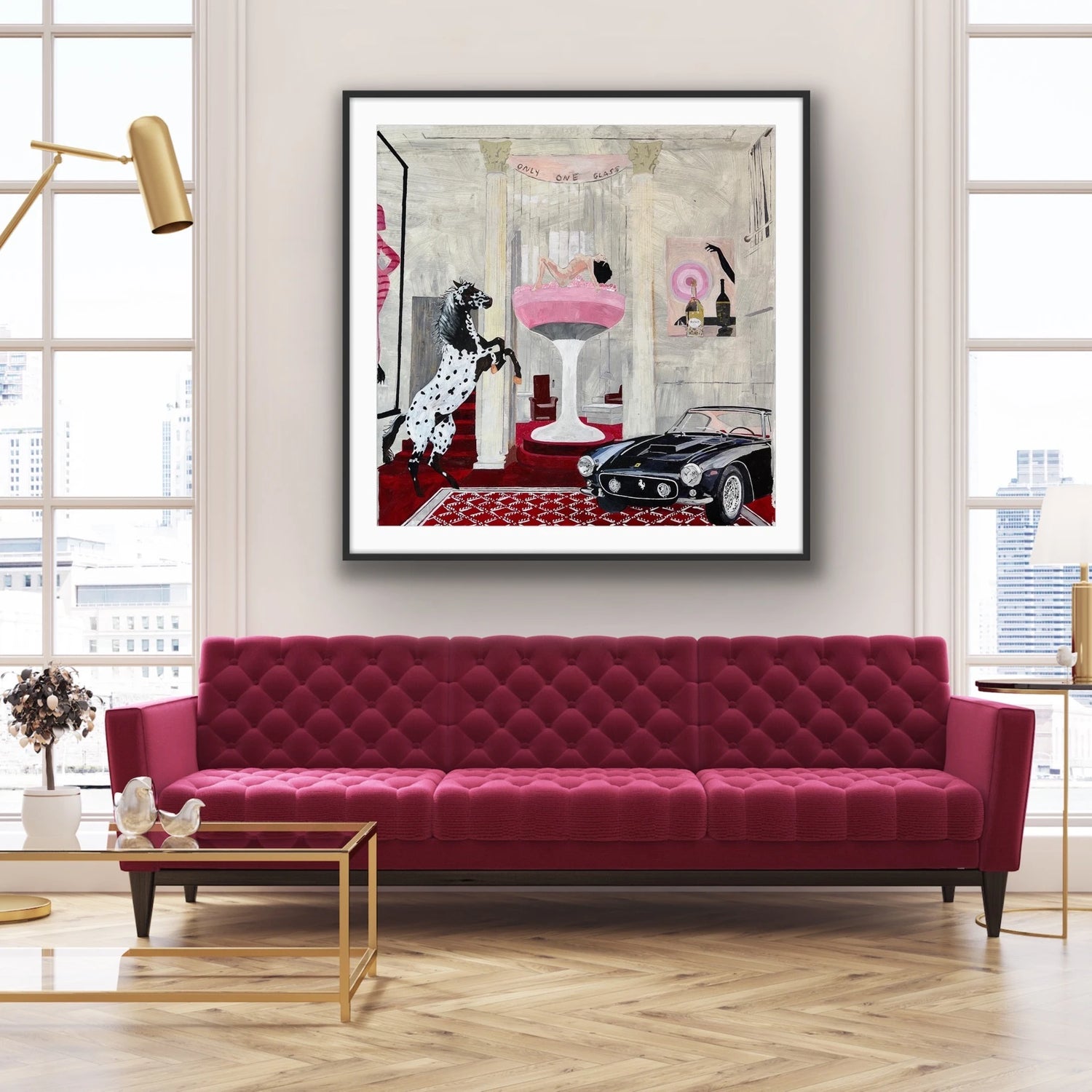 "Only One Glass" obraz