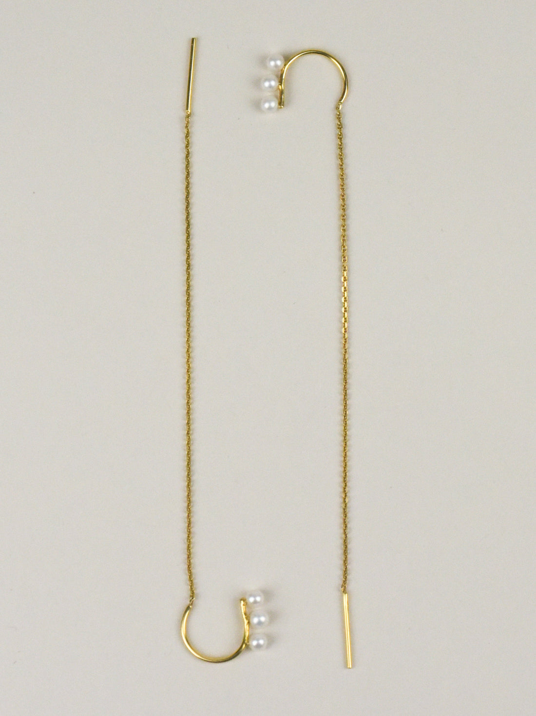 Chain perlové náušnice