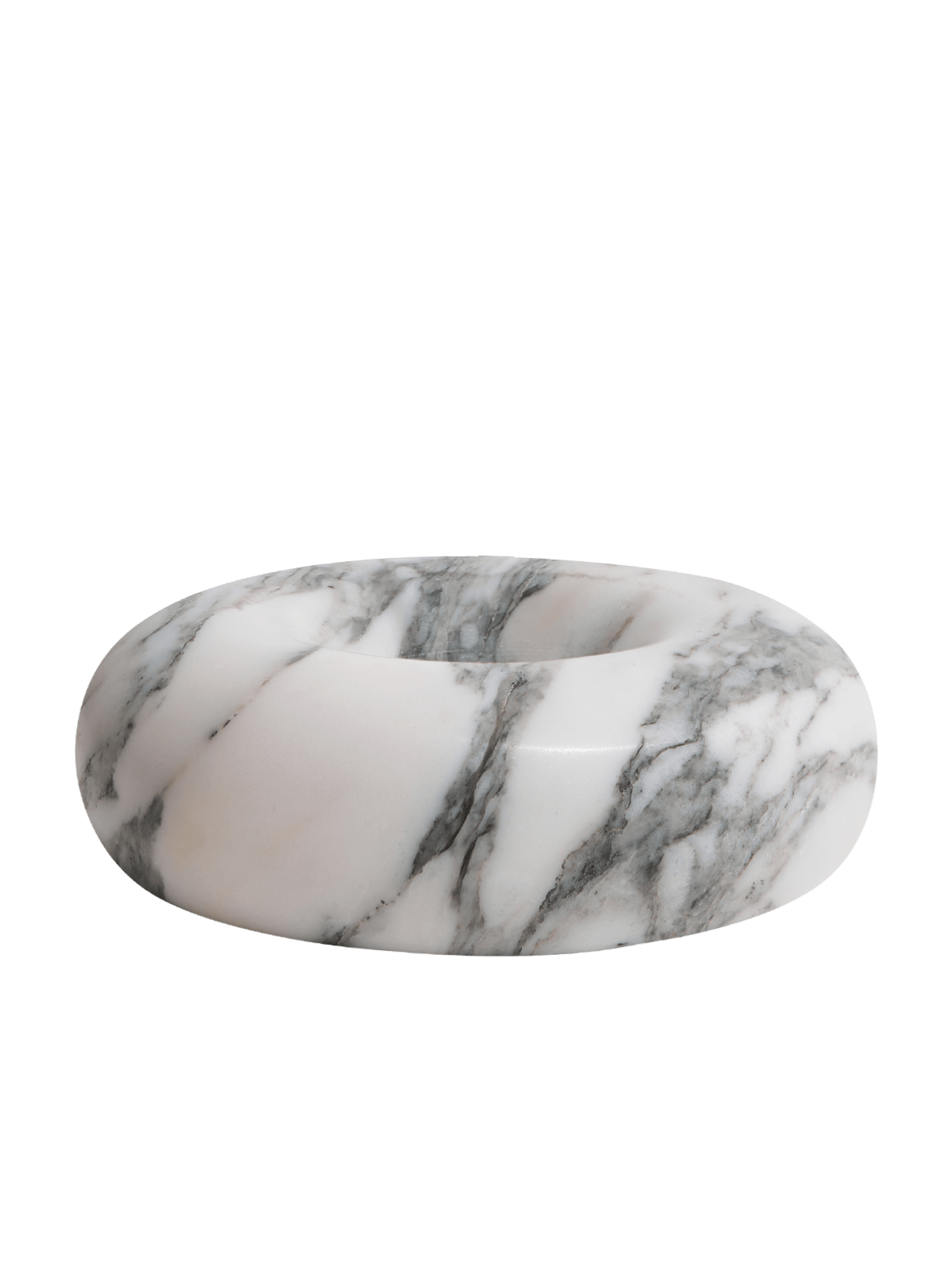 Arabescato marble incense holder