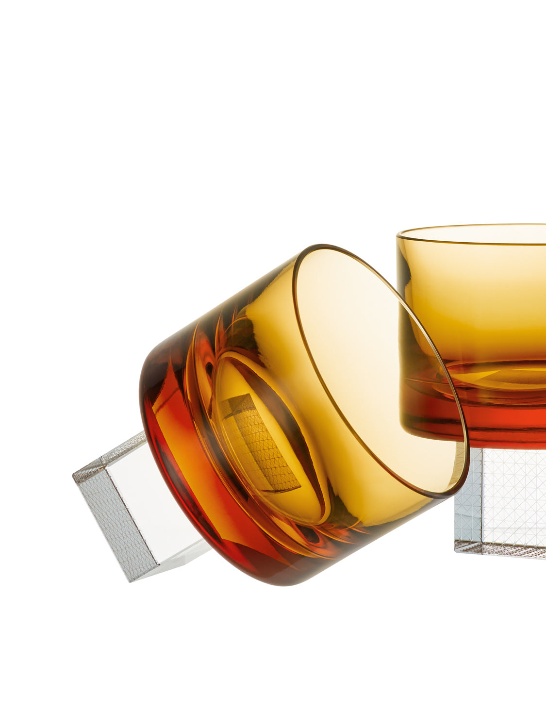 Amber Whisky Cube sklenice