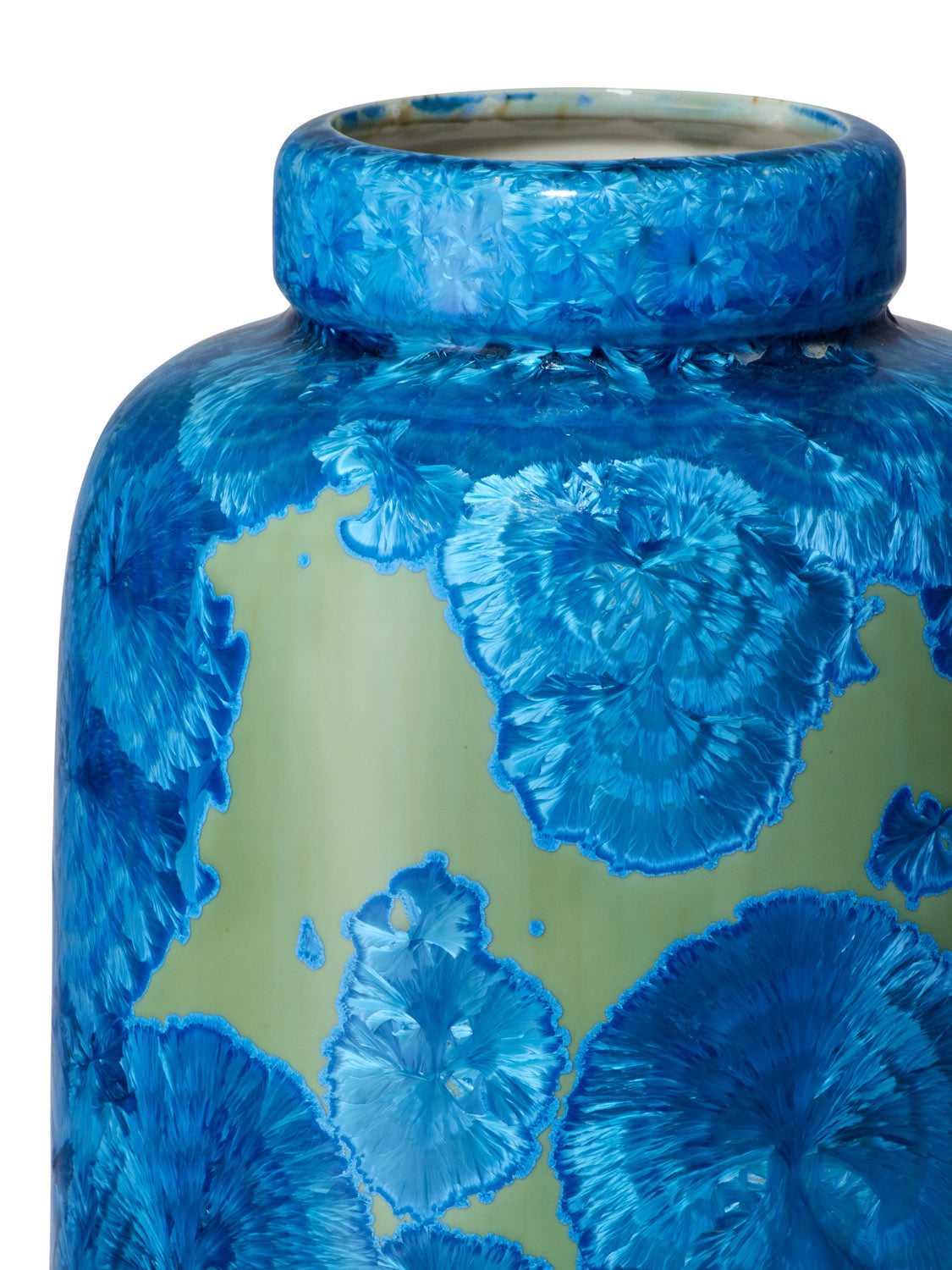 Crystalline III vase green