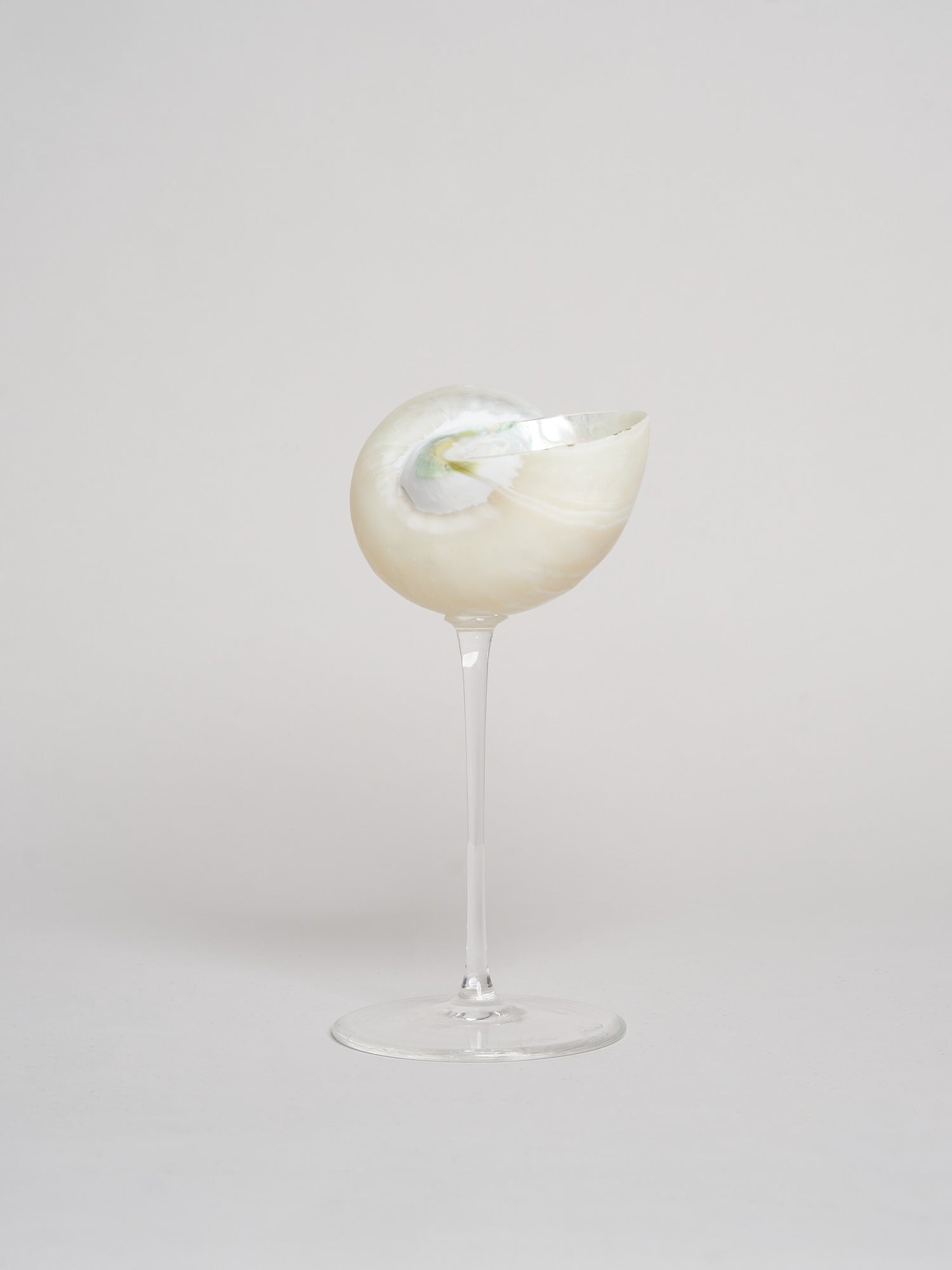 Ariel Pearl Snail glass