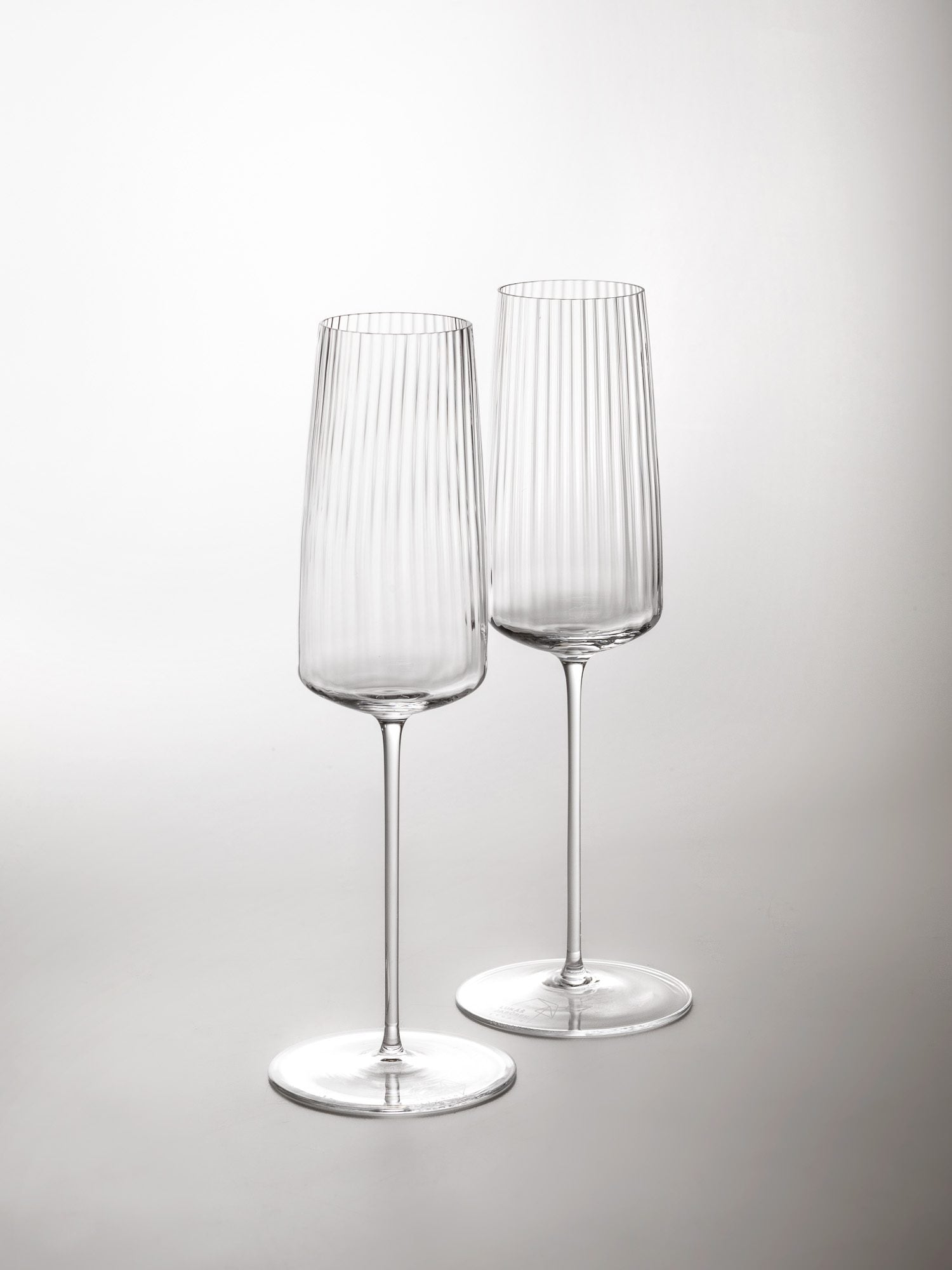 Dolce Vita champagne flute glasses (set of 2)