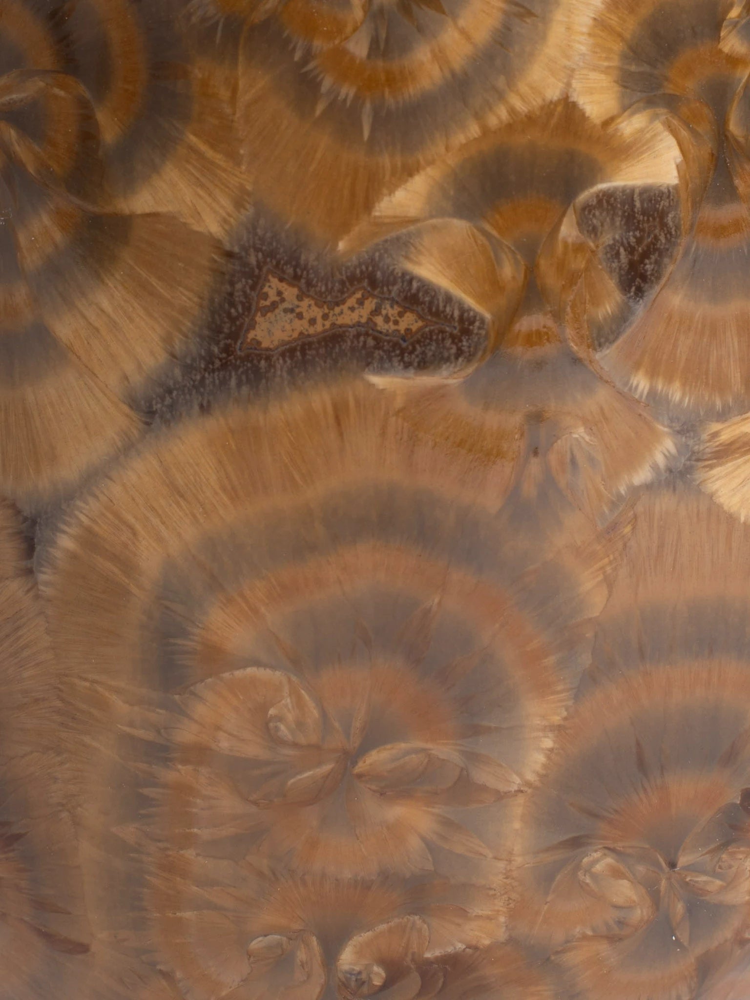 Crystalline I vase - burnt caramel
