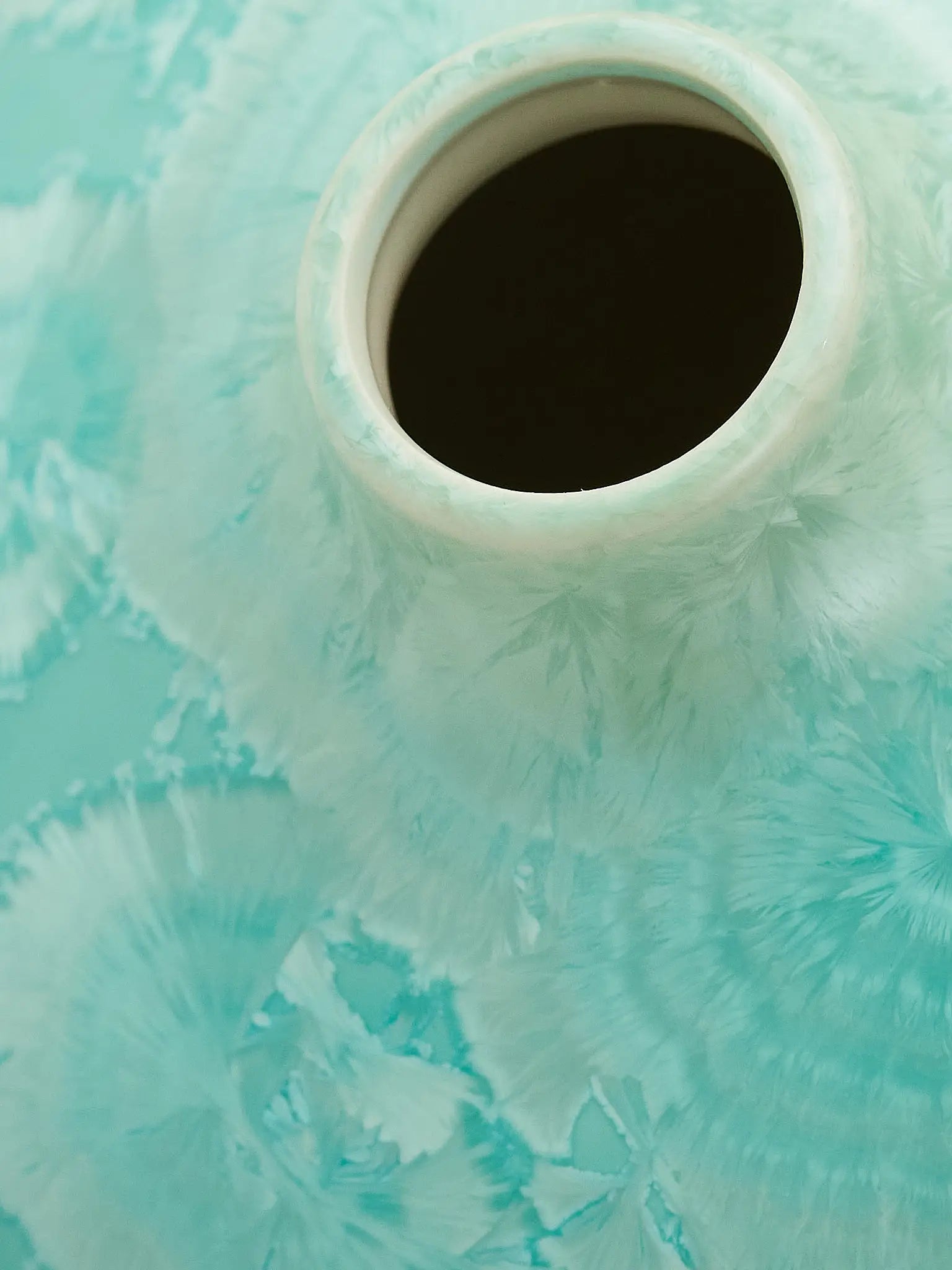 Crystalline II vase turquoise