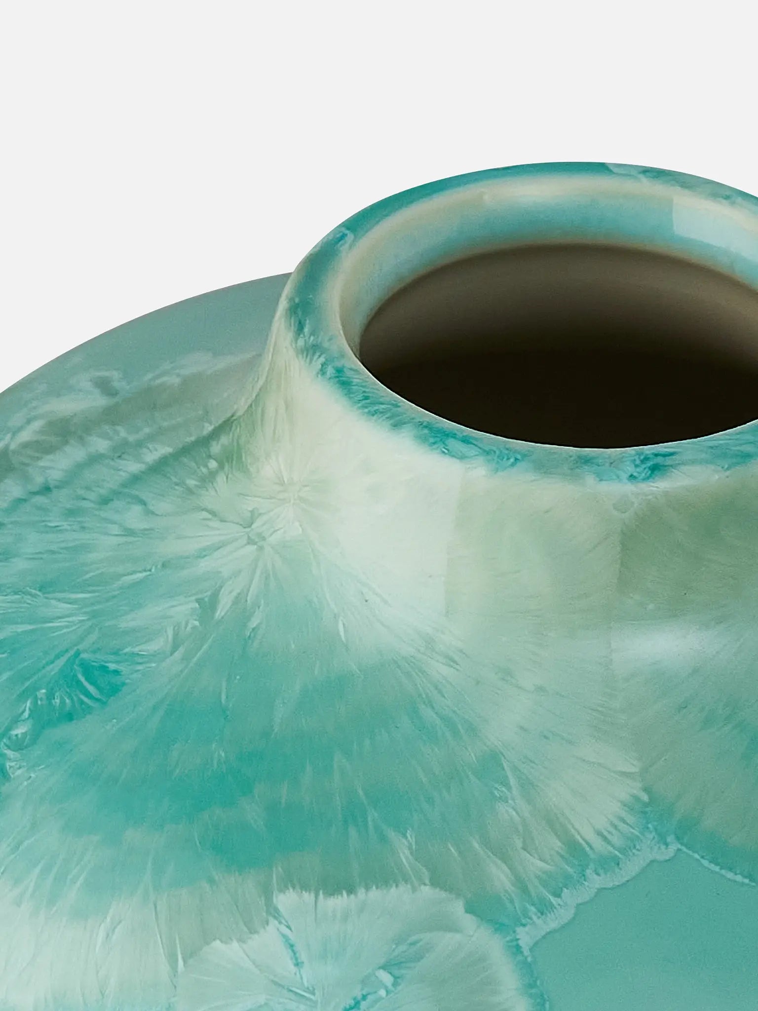 Crystalline II vase turquoise