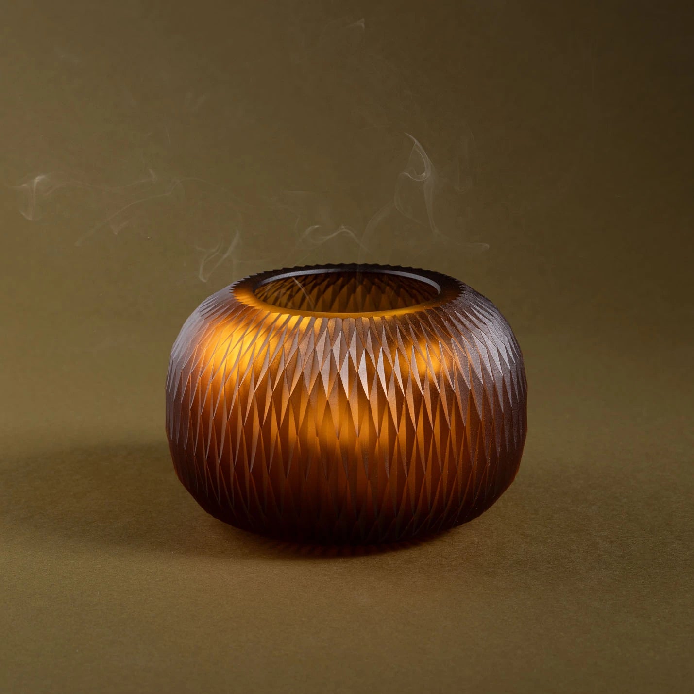 Metamorphosis candleholder - amber