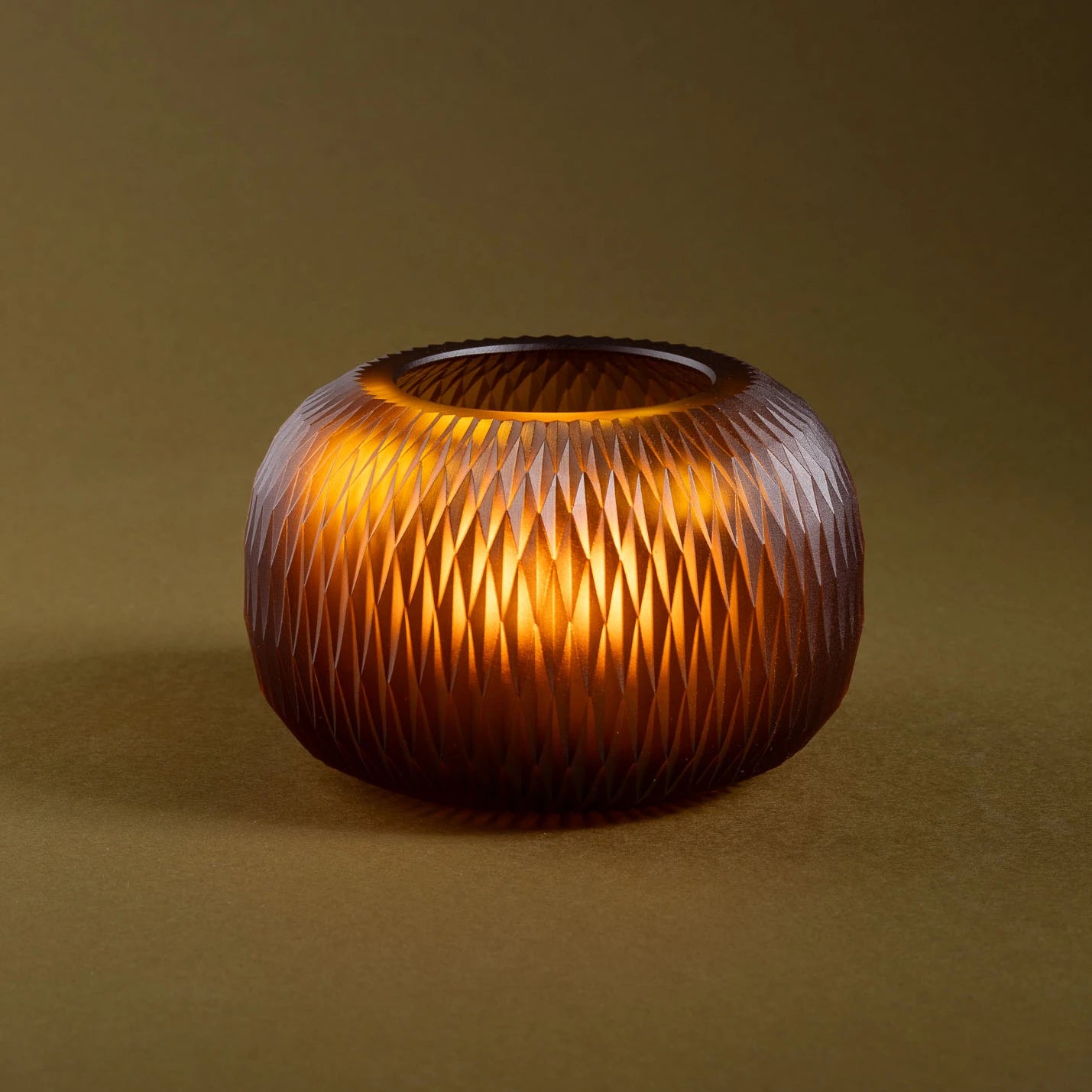 Metamorphosis candleholder - amber