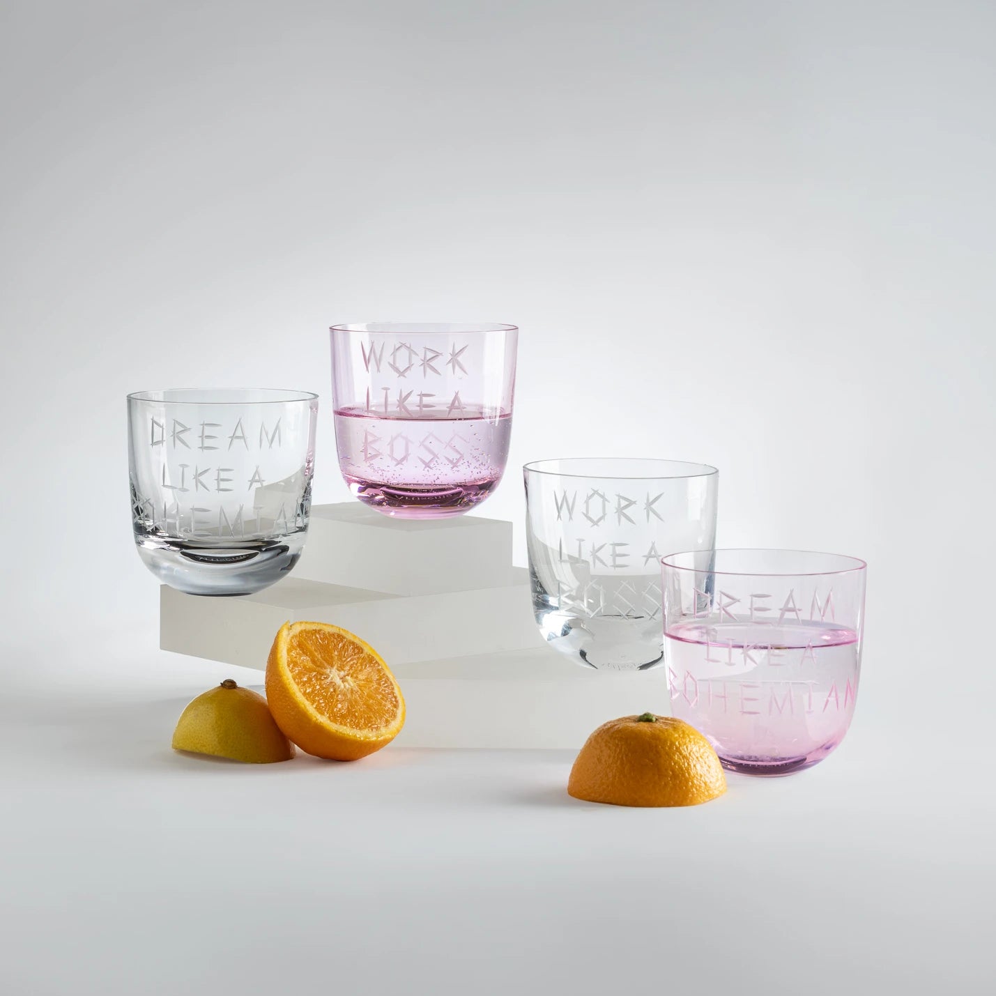 Work like a boss glass