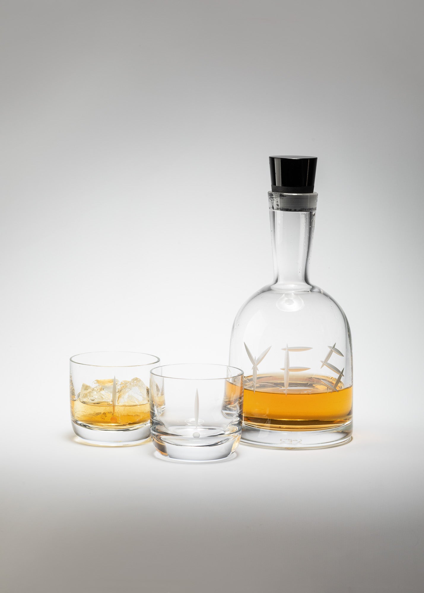 YES carafe and glasses