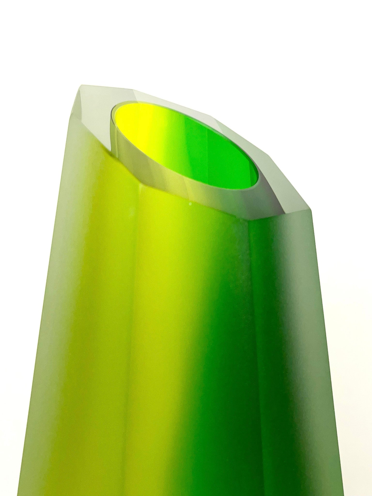 Emerald lime vase