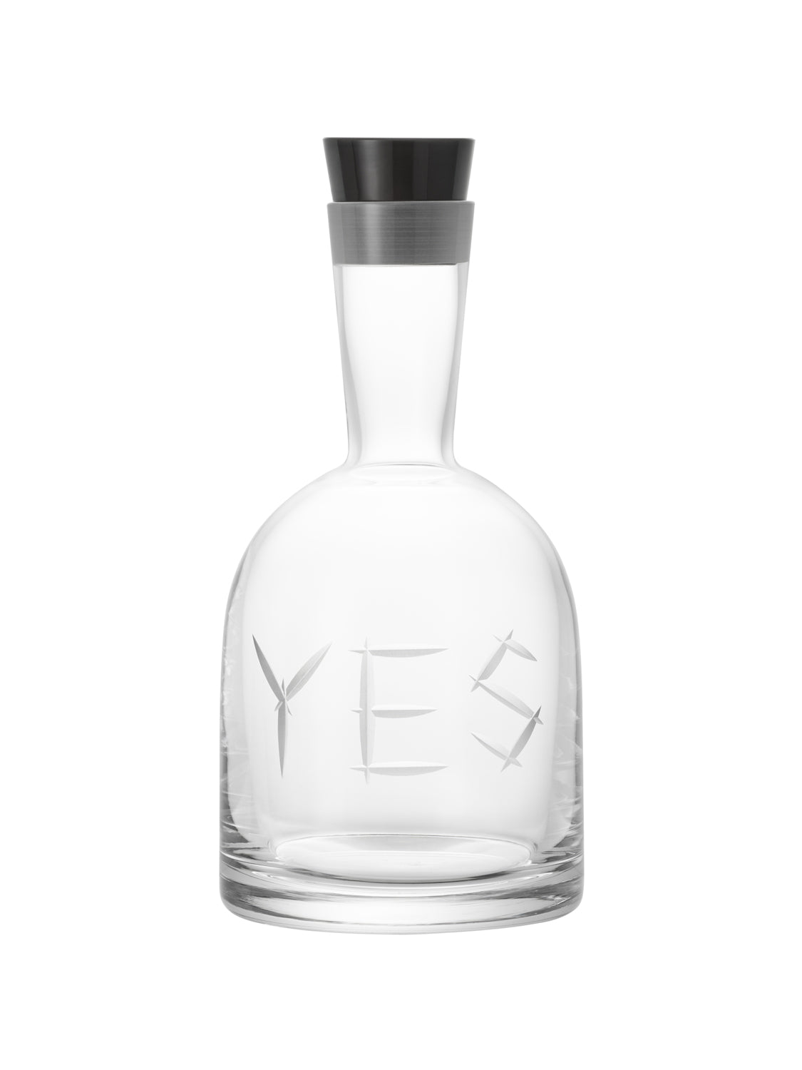 YES carafe and glasses