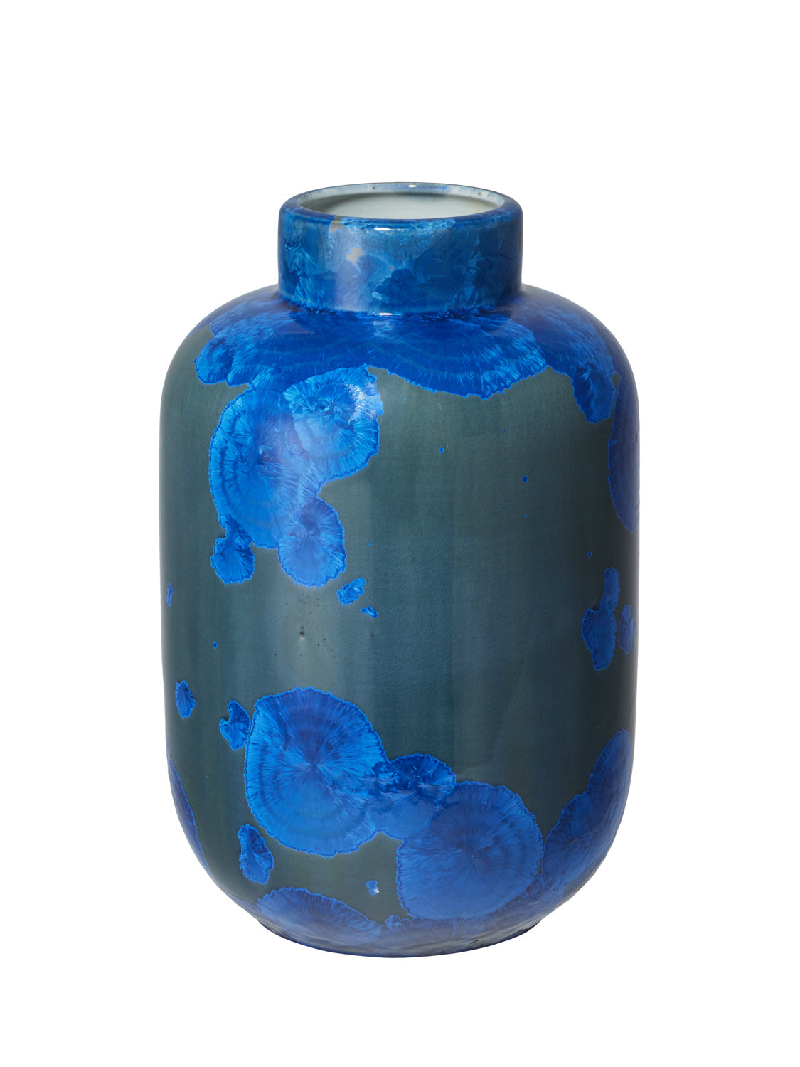 Crystalline II vase yellow-blue