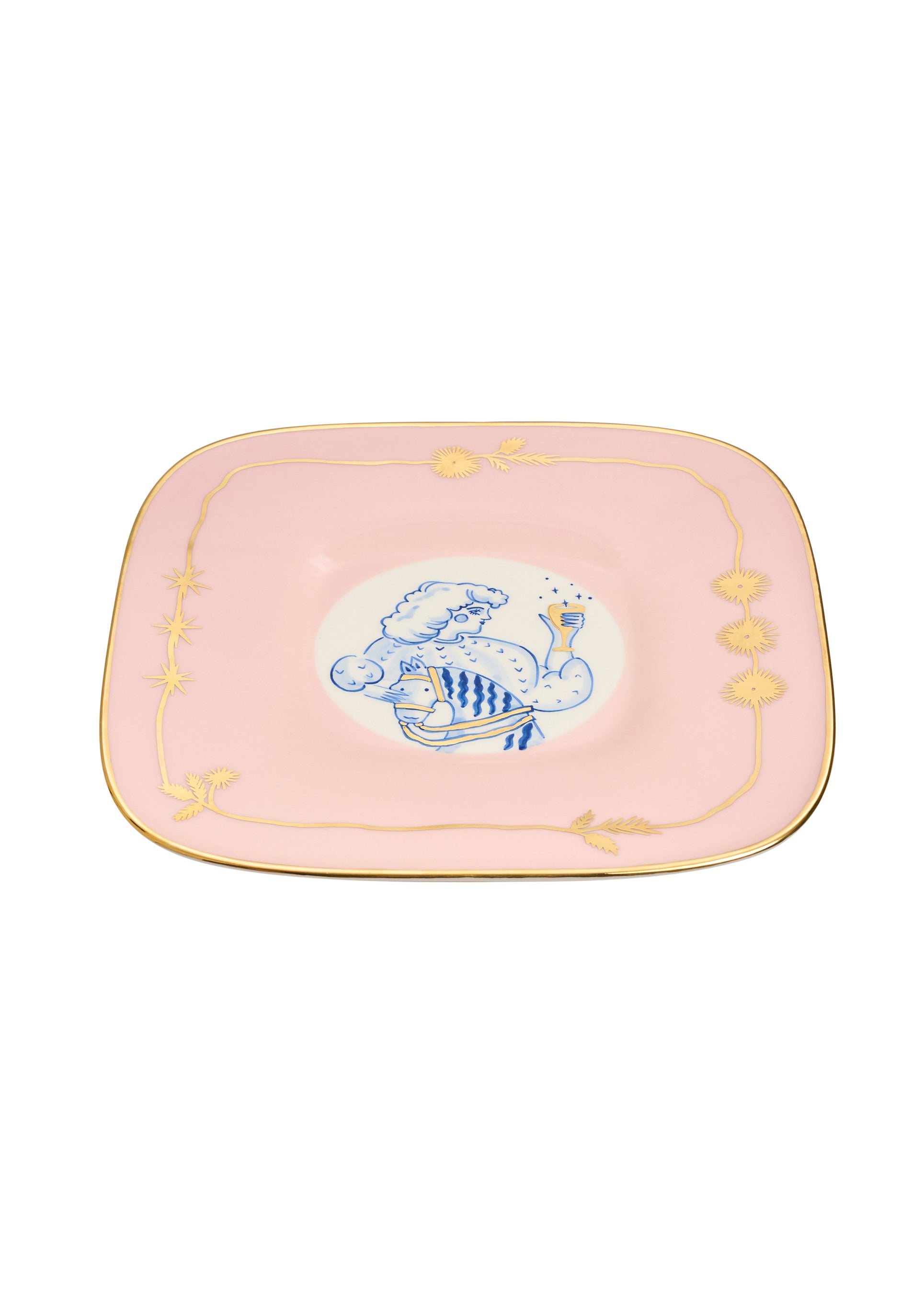 Pani čtvercový talíř