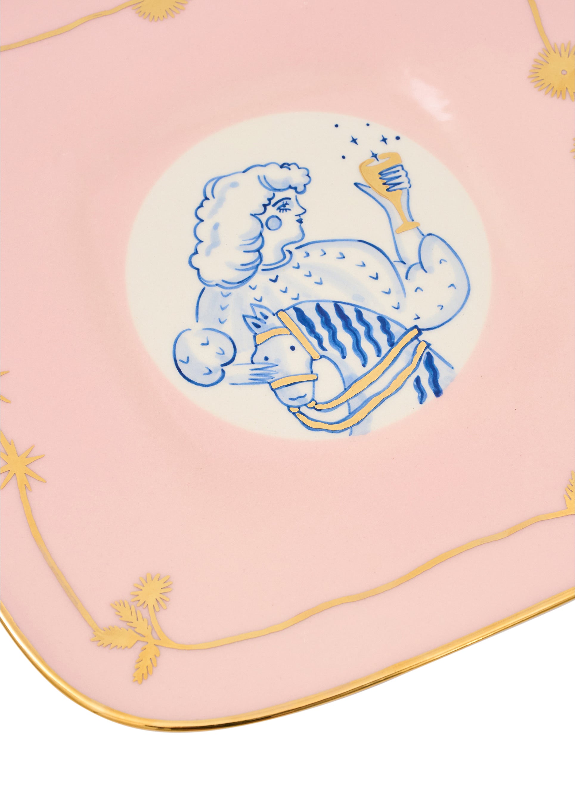 Pani čtvercový talíř