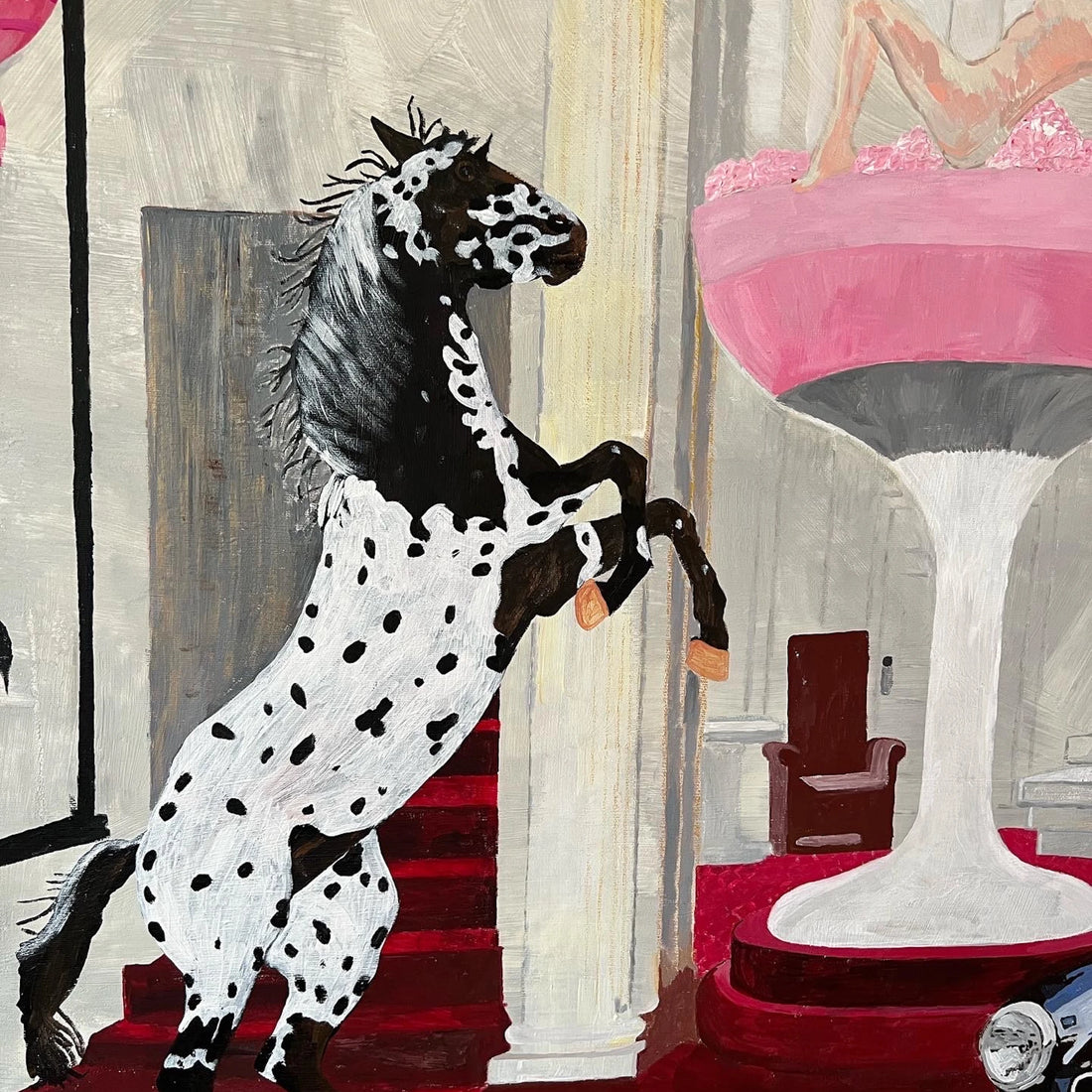 "Only One Glass" painting