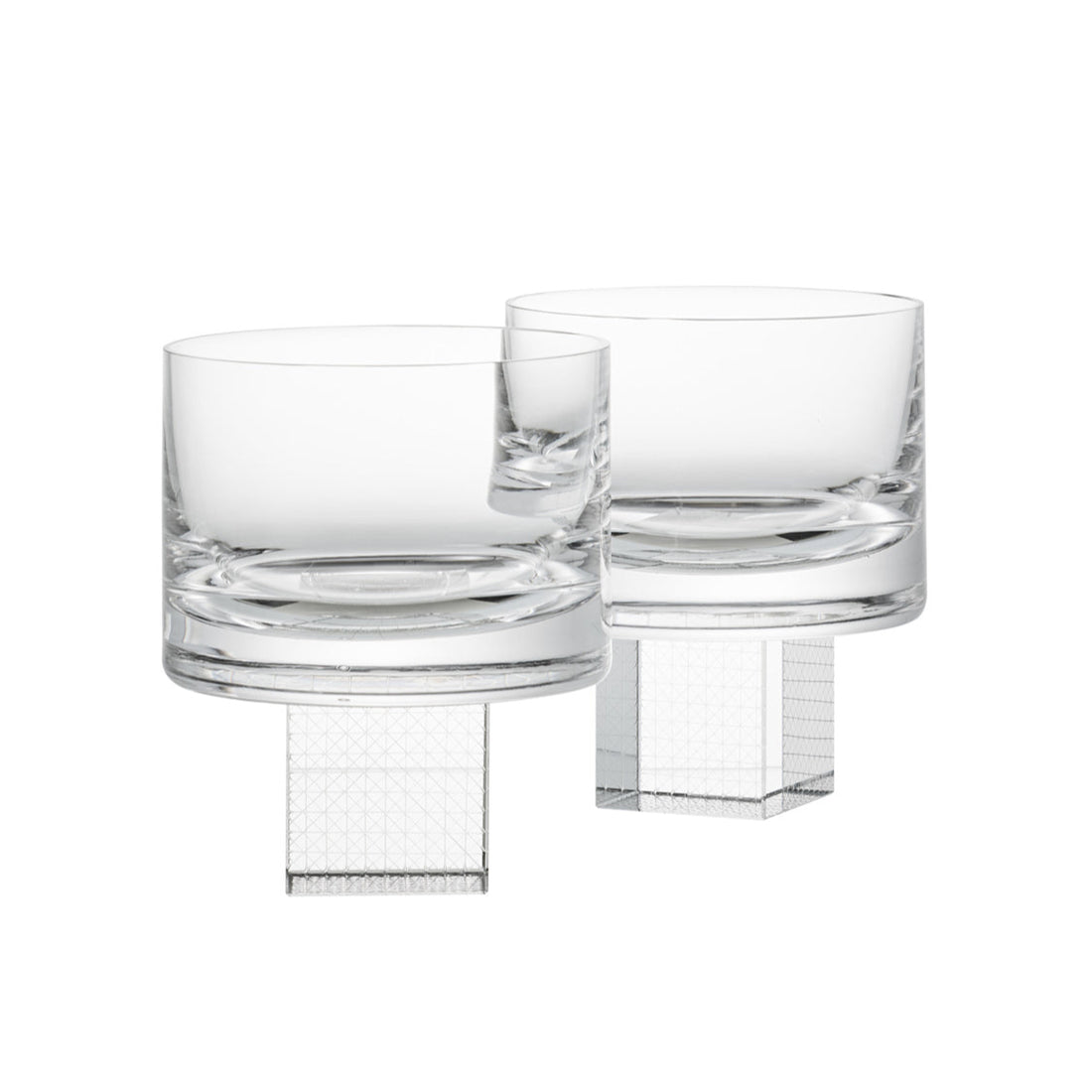 Clear Whiskey Cube glasses