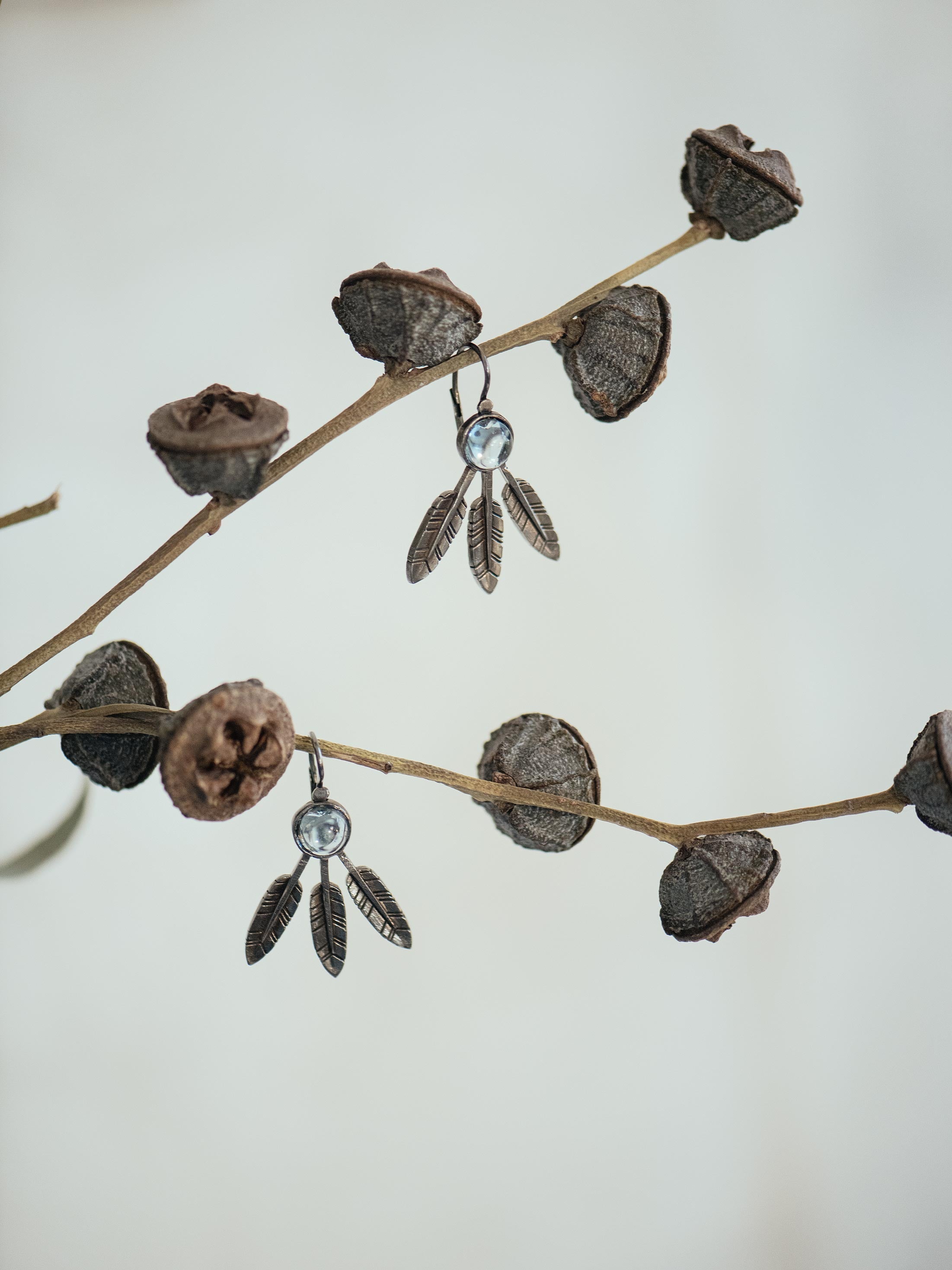 Feather earrings