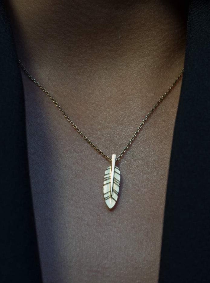 Feather necklace