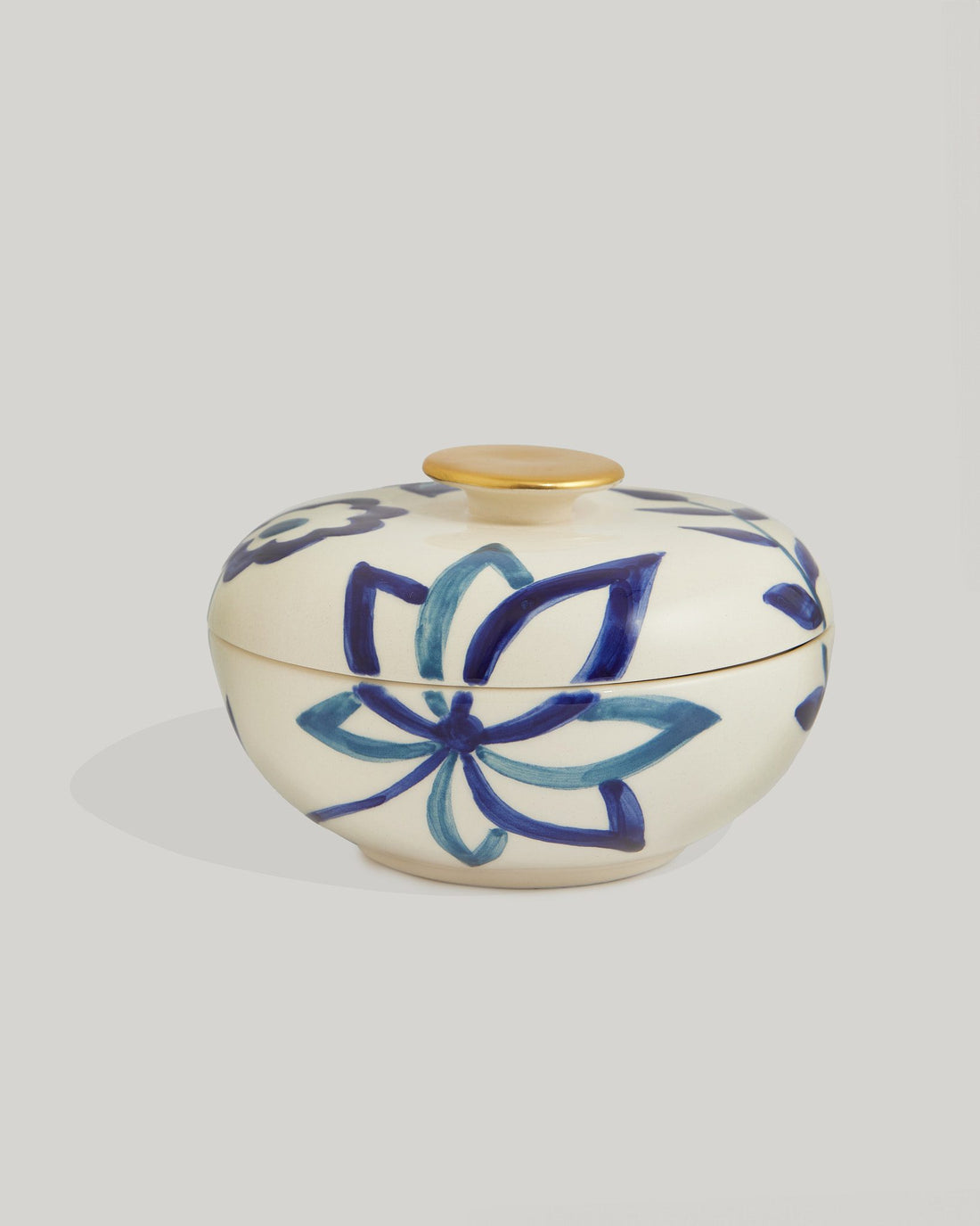 Indigo sugar bowl