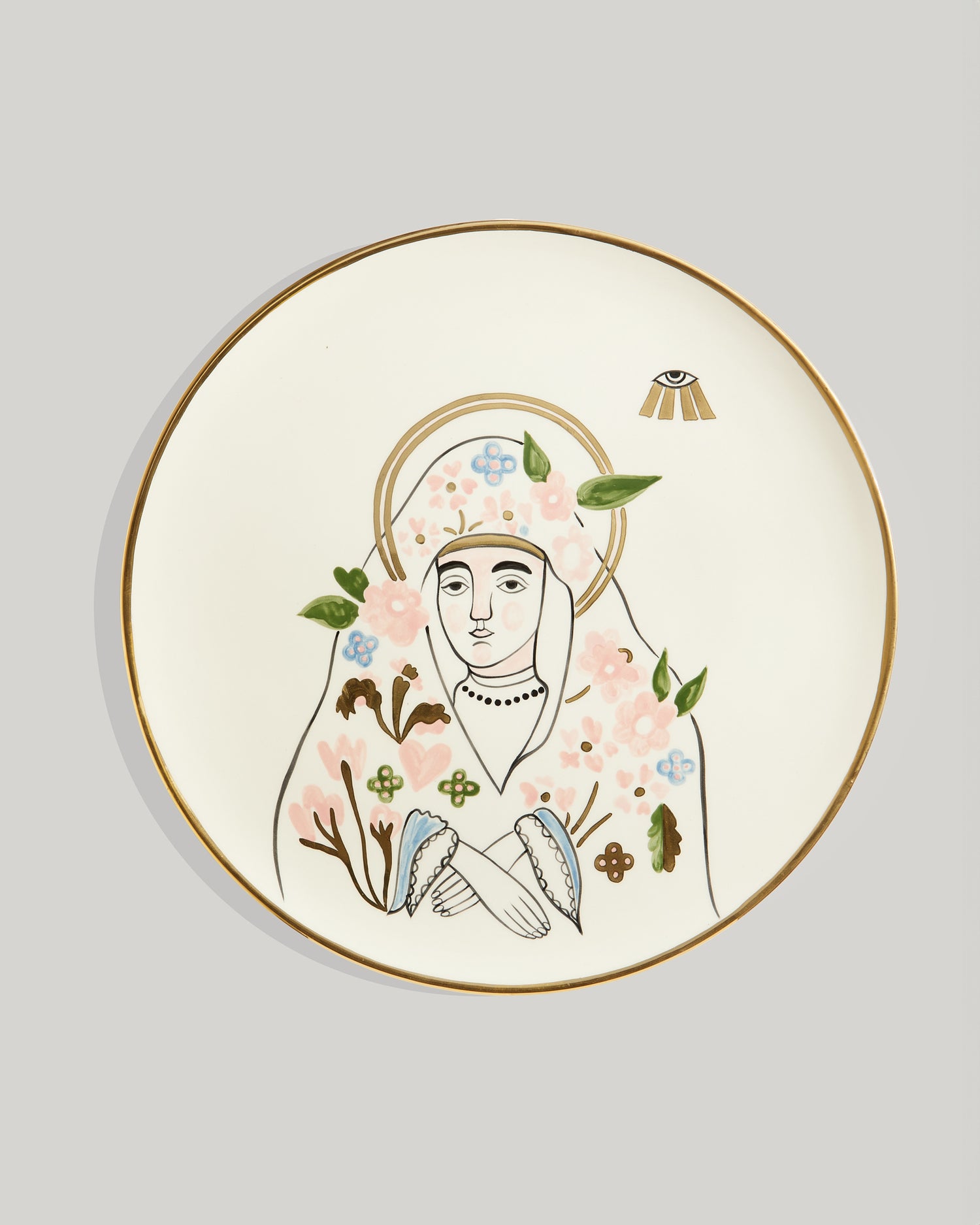 Mary, mother of Jesus oval plate