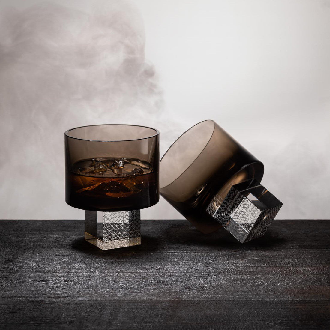 Smoke Whiskey Cube glasses