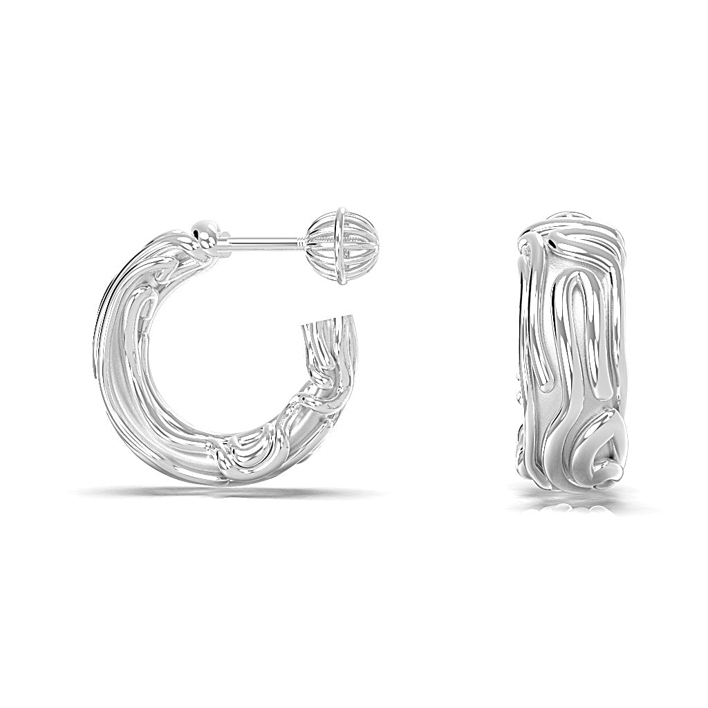 Nacre korálové náušnice