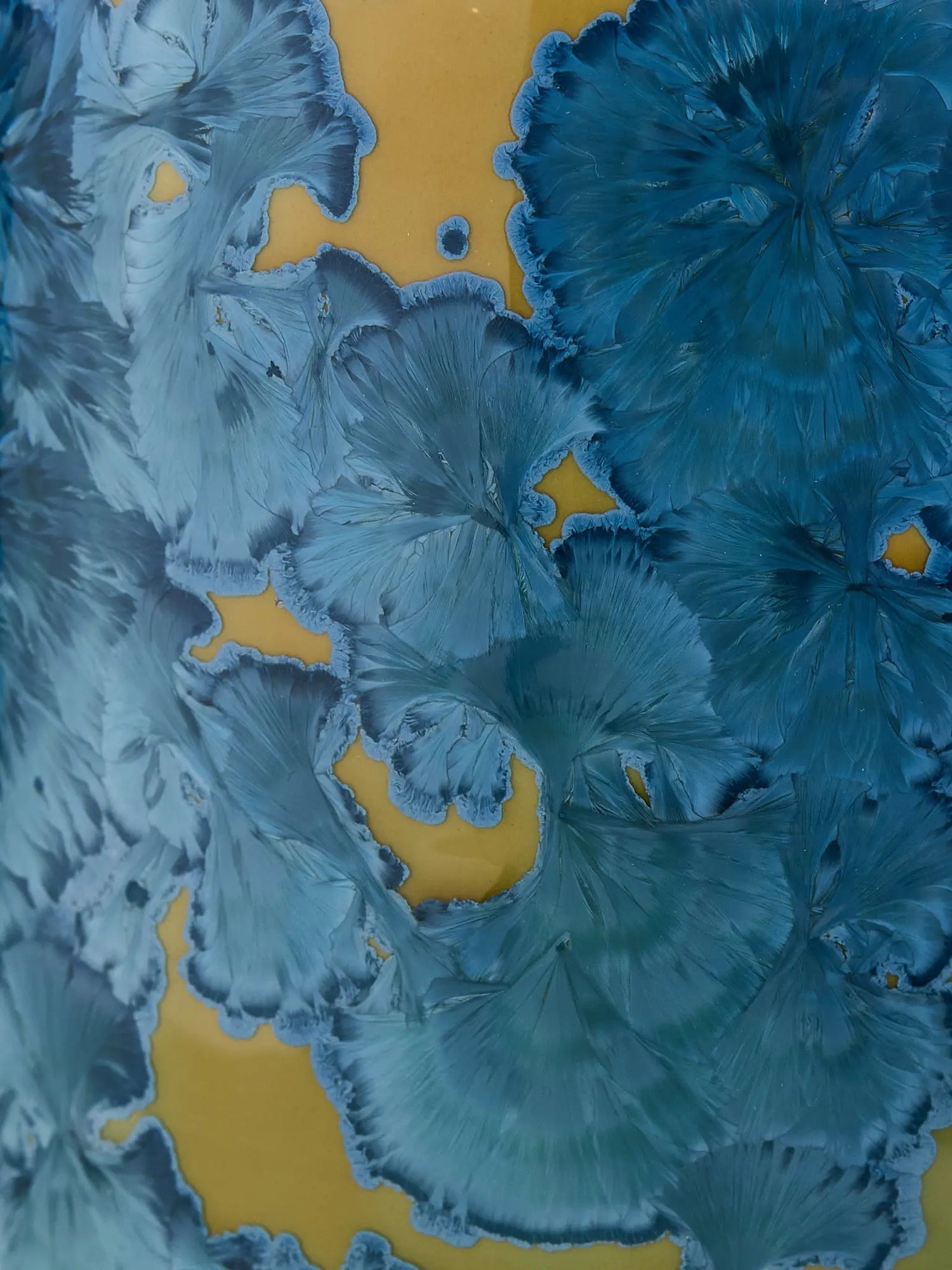 Crystalline váza žlutá