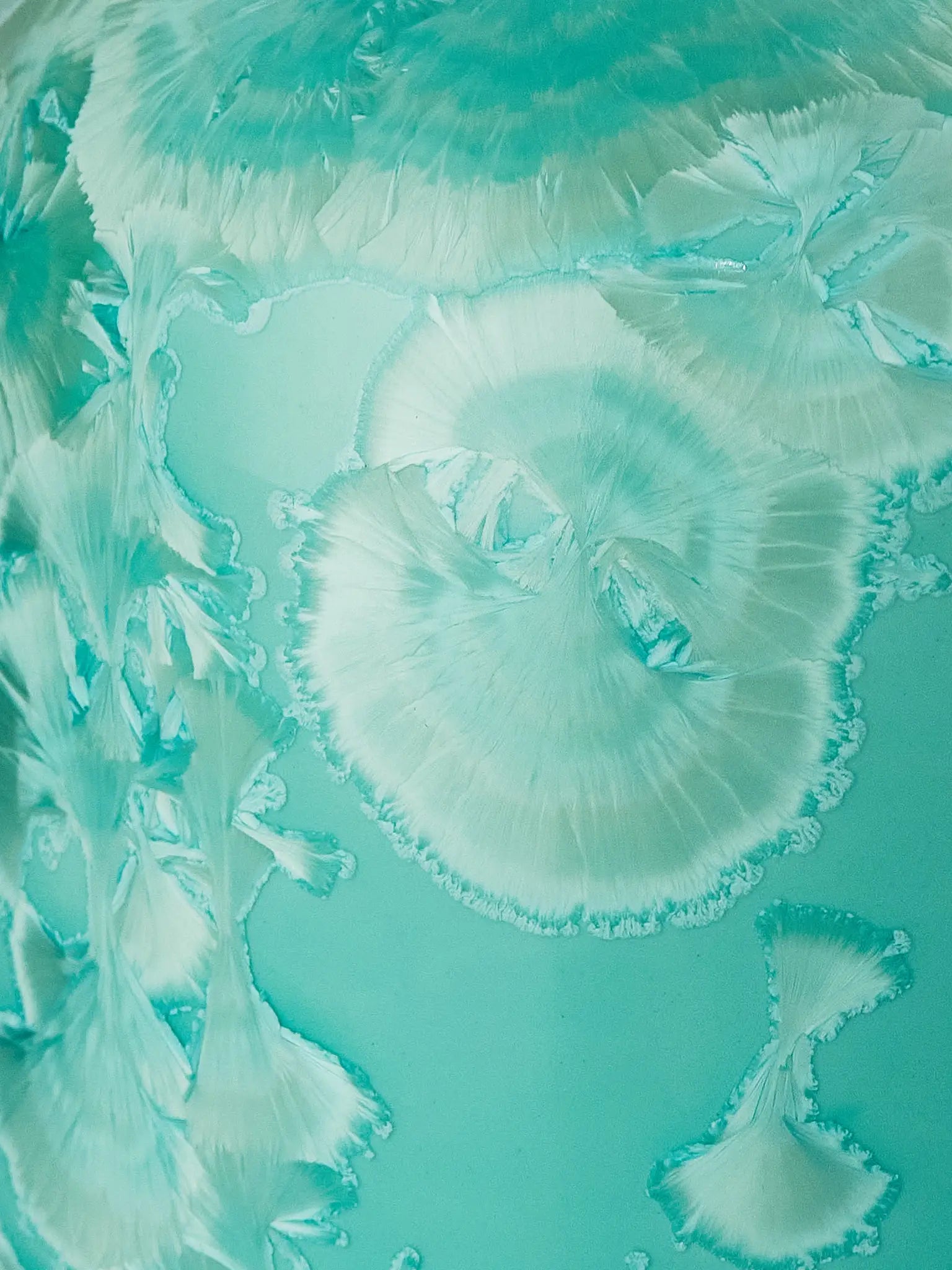 Crystalline I vase turquoise