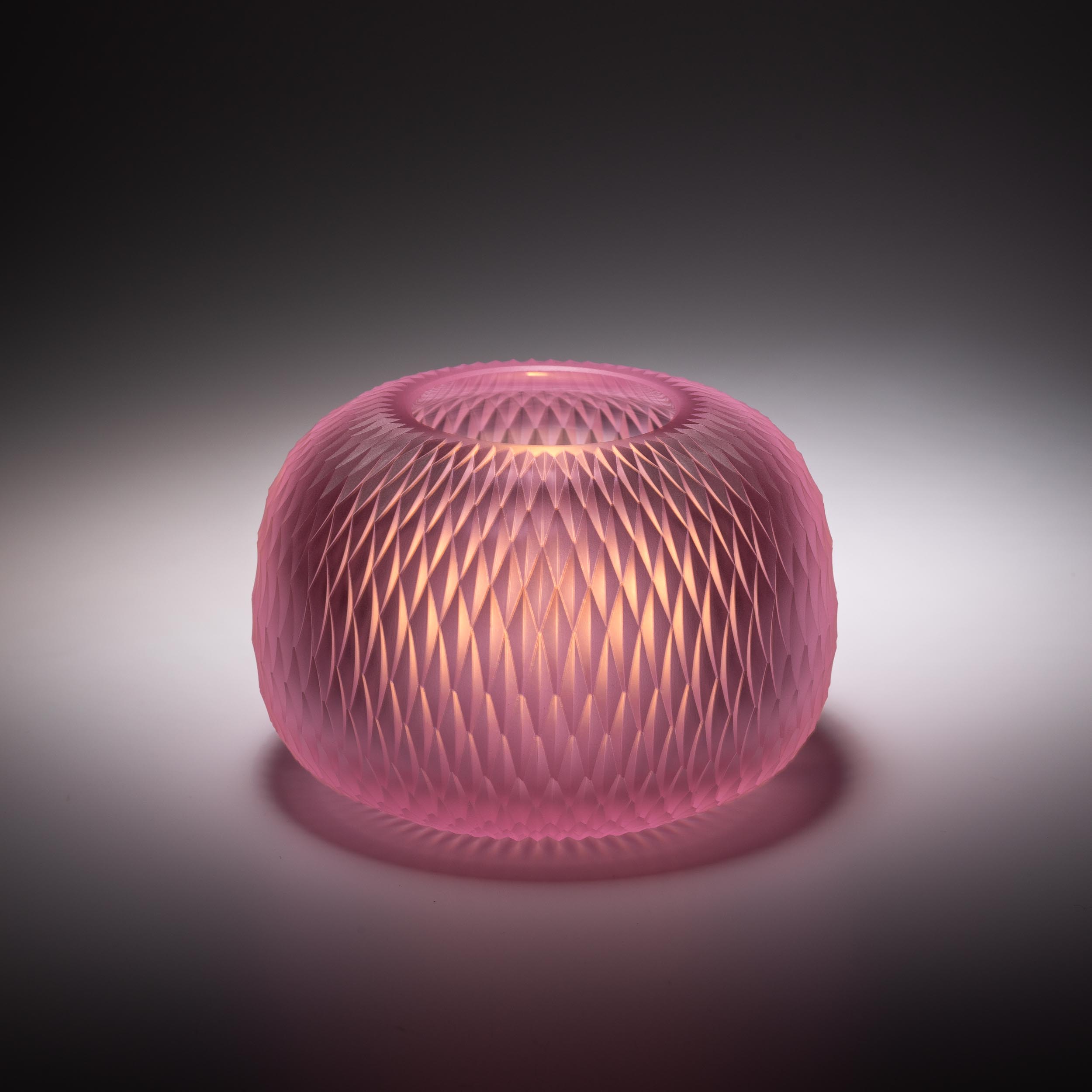 Pink metamorphosis candleholder