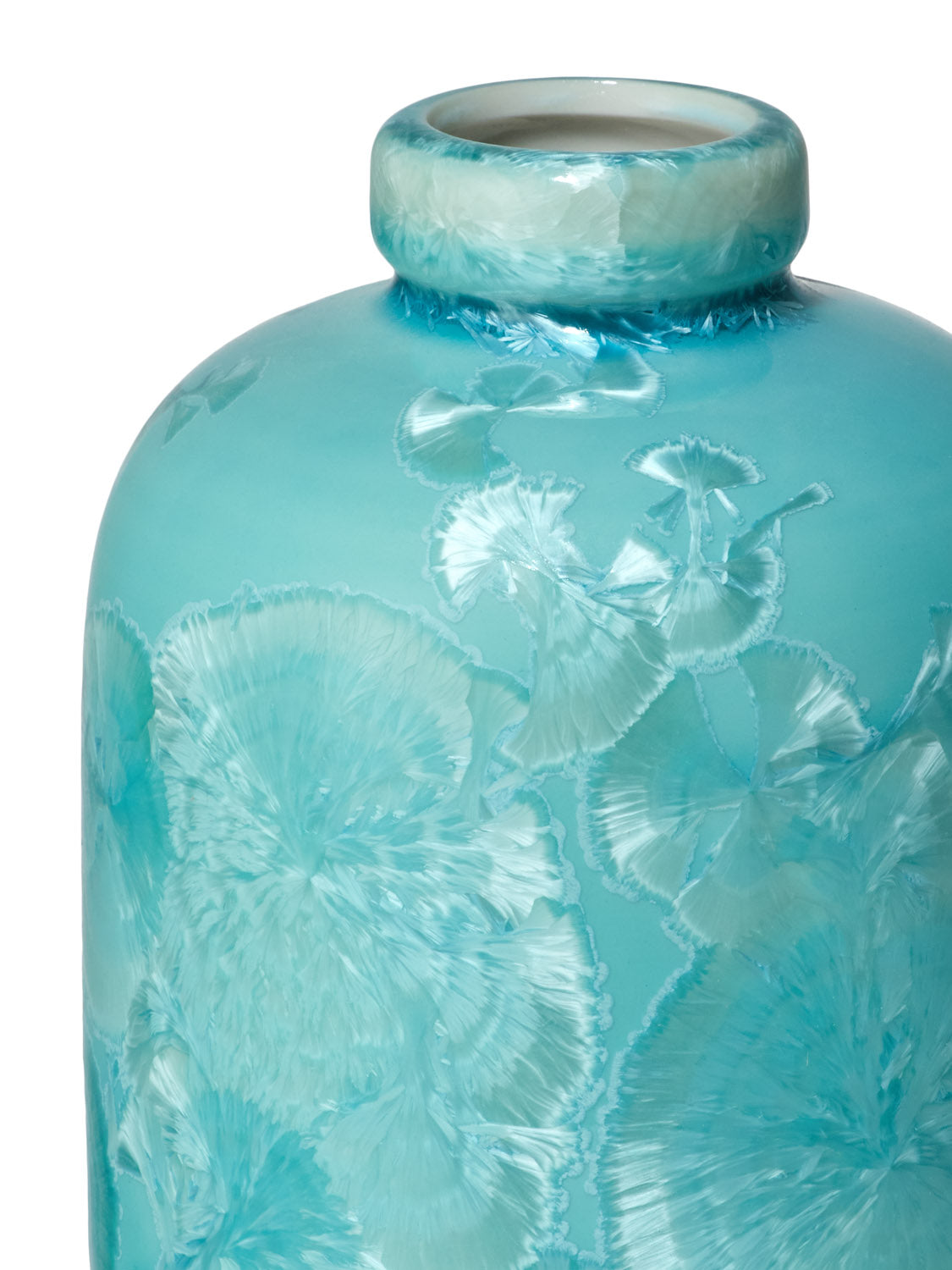 Crystalline I vase turquoise