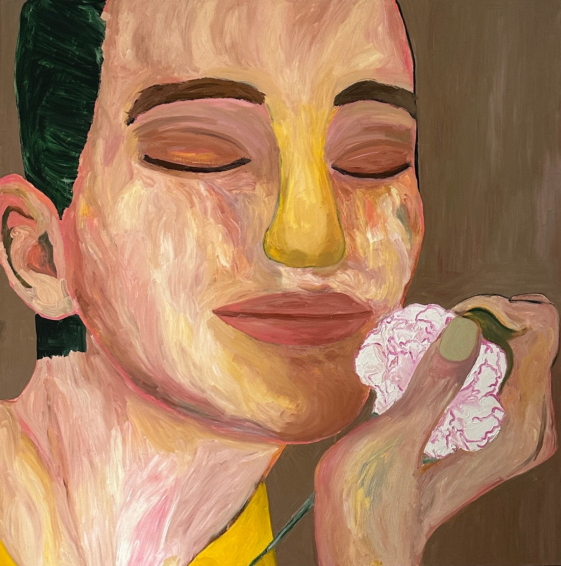 &quot;Two Striped Carnation&quot; painting