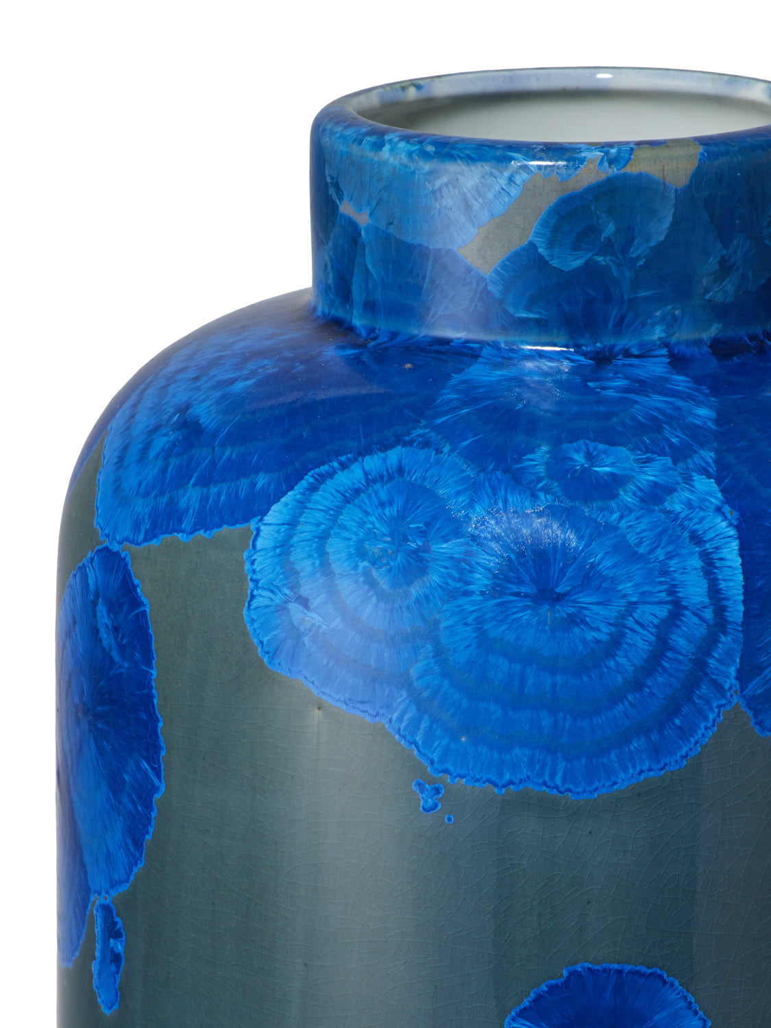 Crystalline II vase yellow-blue