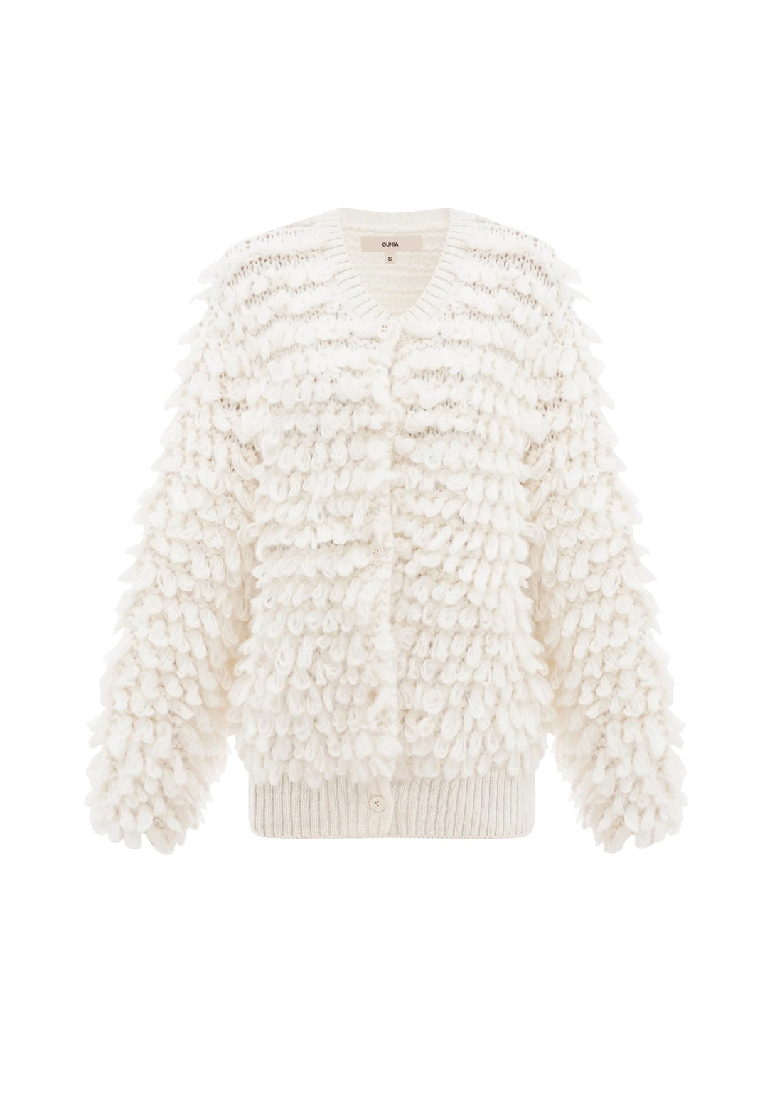 Vlněný kardigan - Mlečný