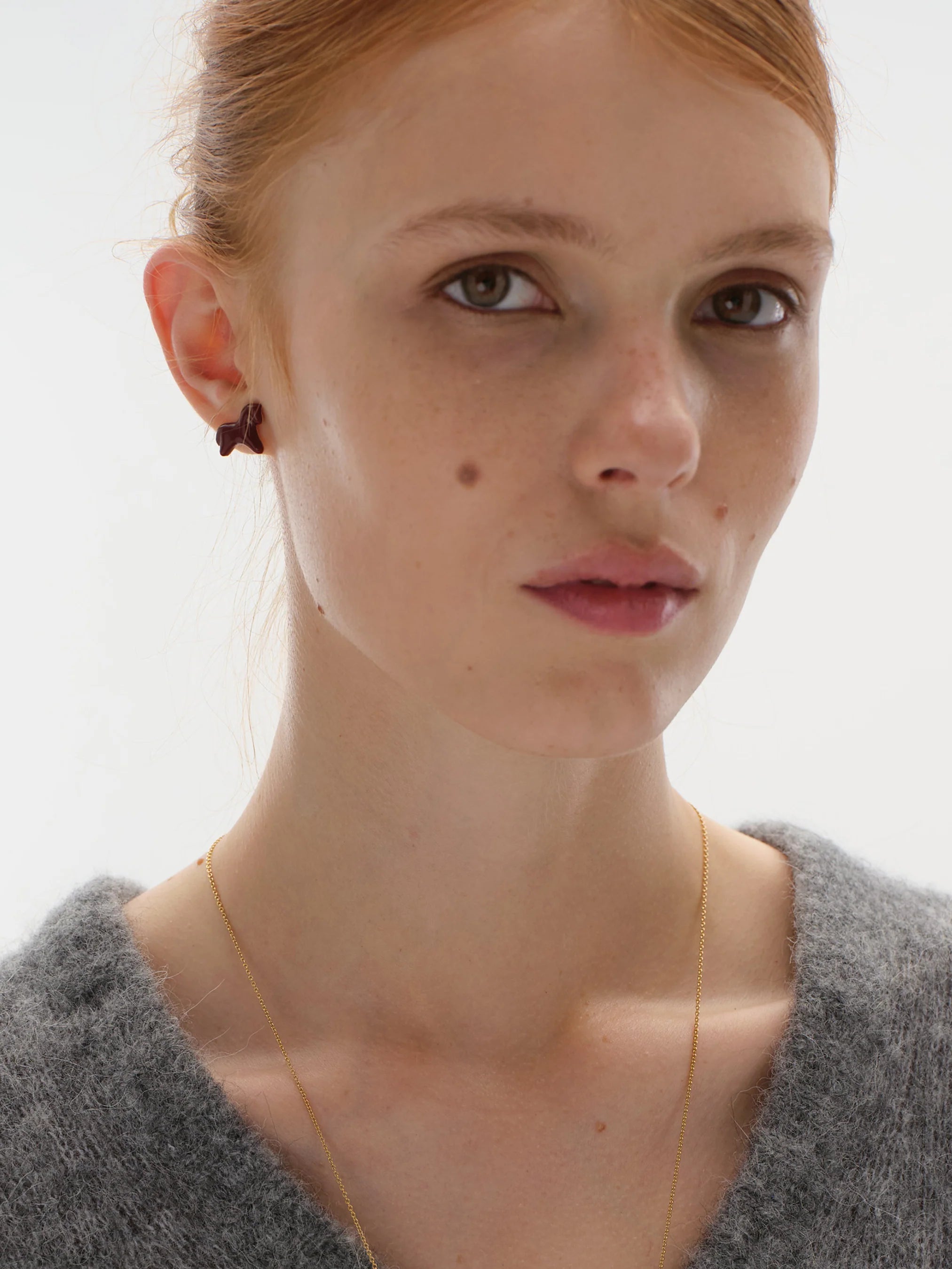 Náušnice Konyk pozlacené se smaltem