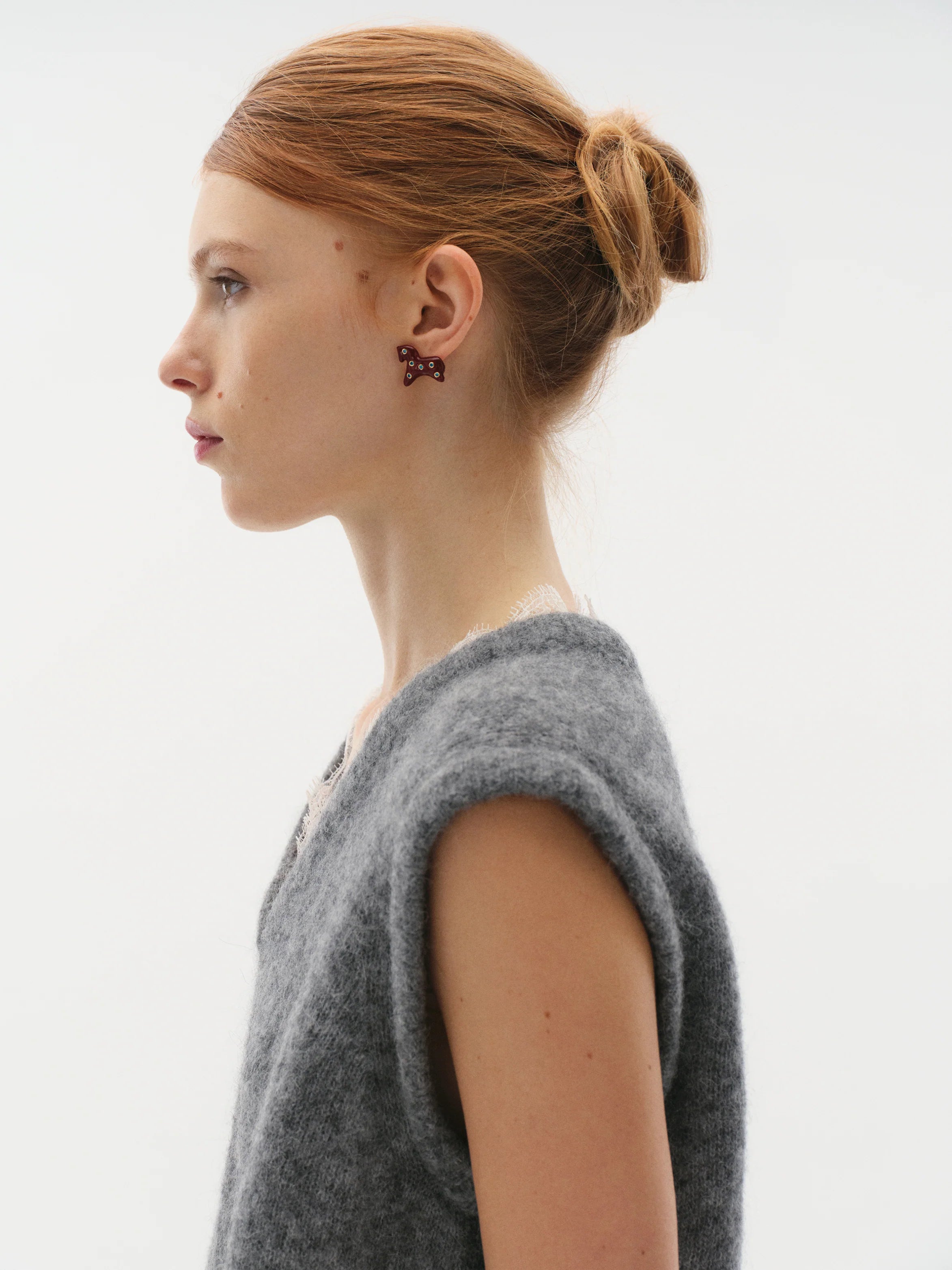 Náušnice Lucky - zlacené s drahokamy